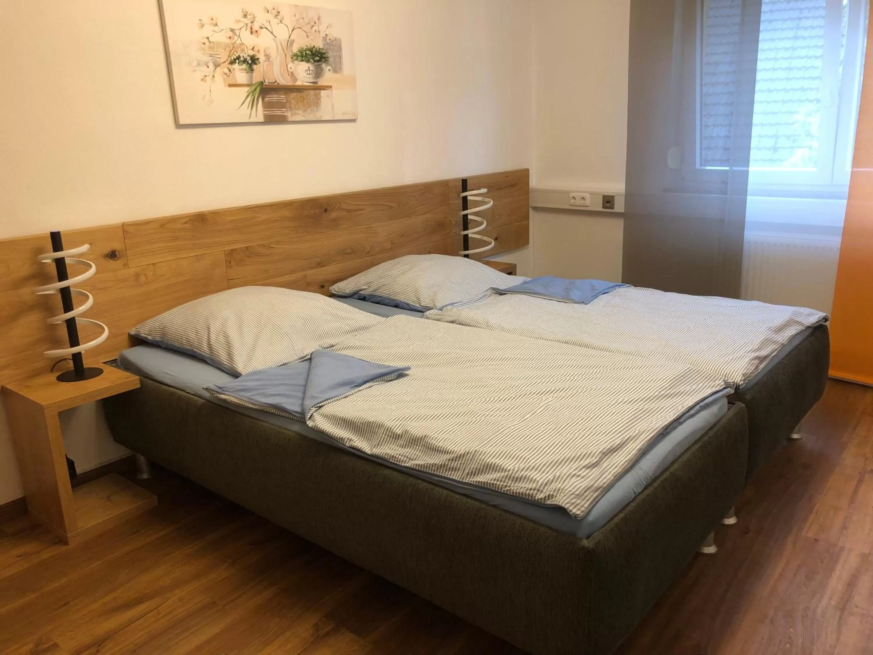 Bedroom, Bed in Gästehaus Jagsttal