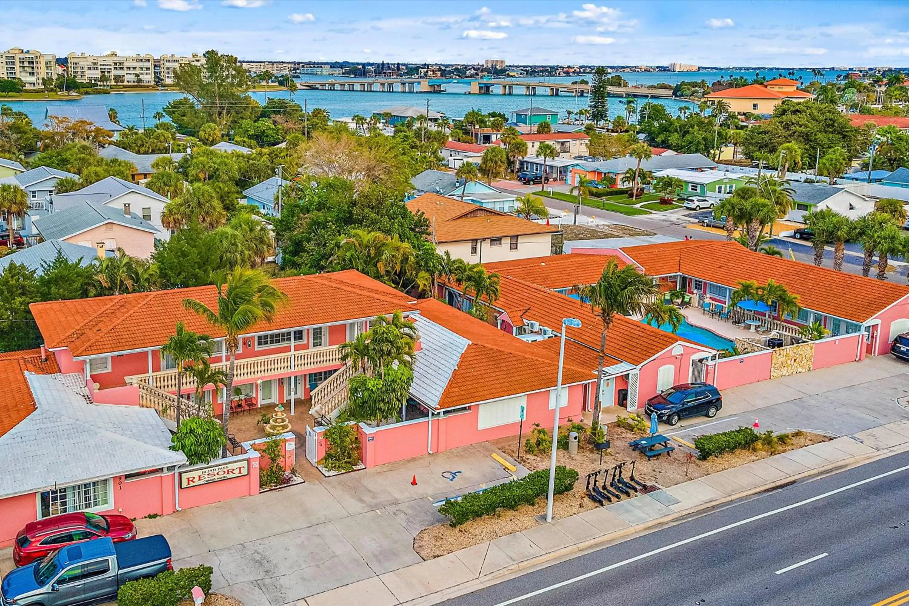 Bird's eye view in Blind Pass Resort Motel