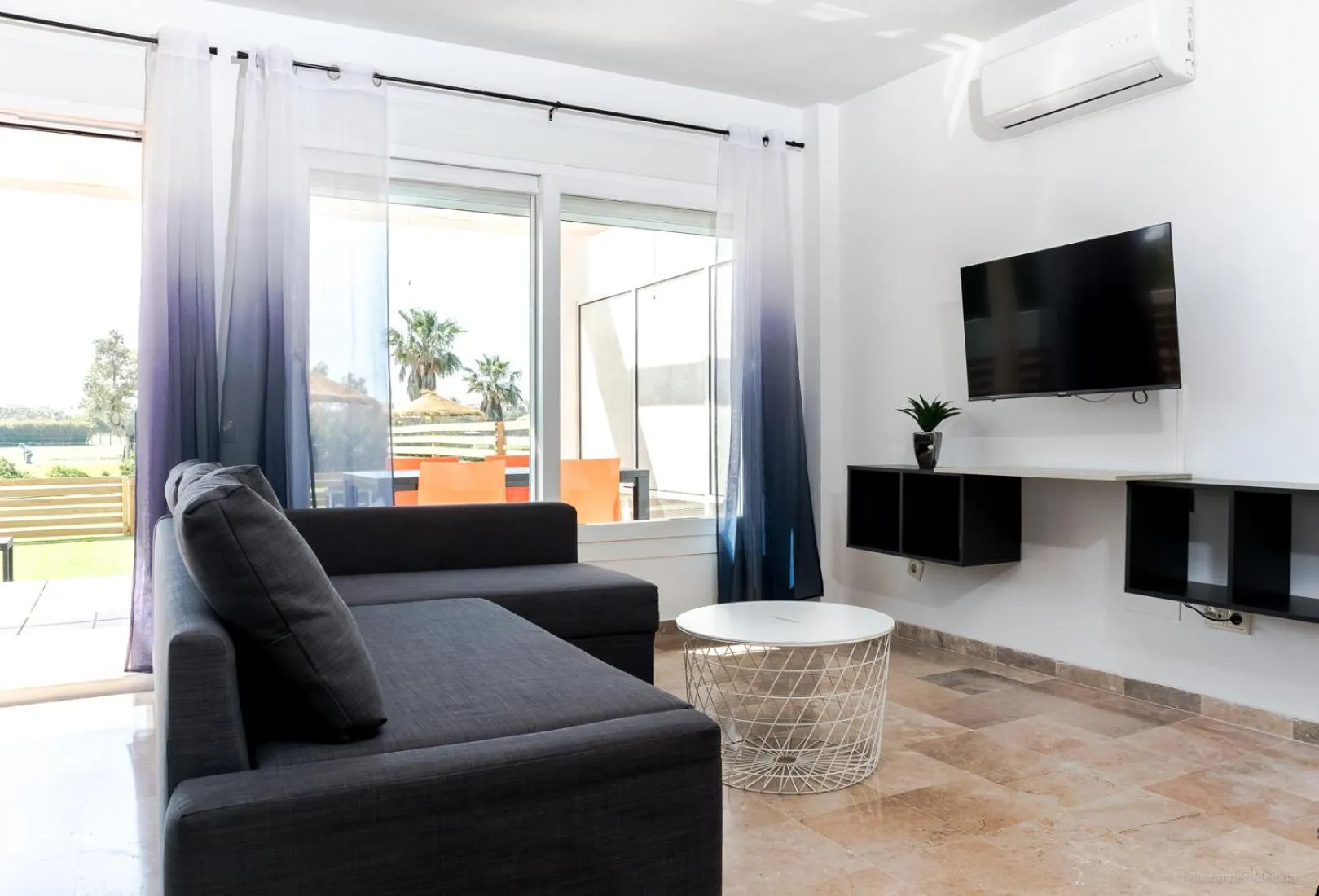 Living room in Roquetas Beach and Playa Serena Golf Village