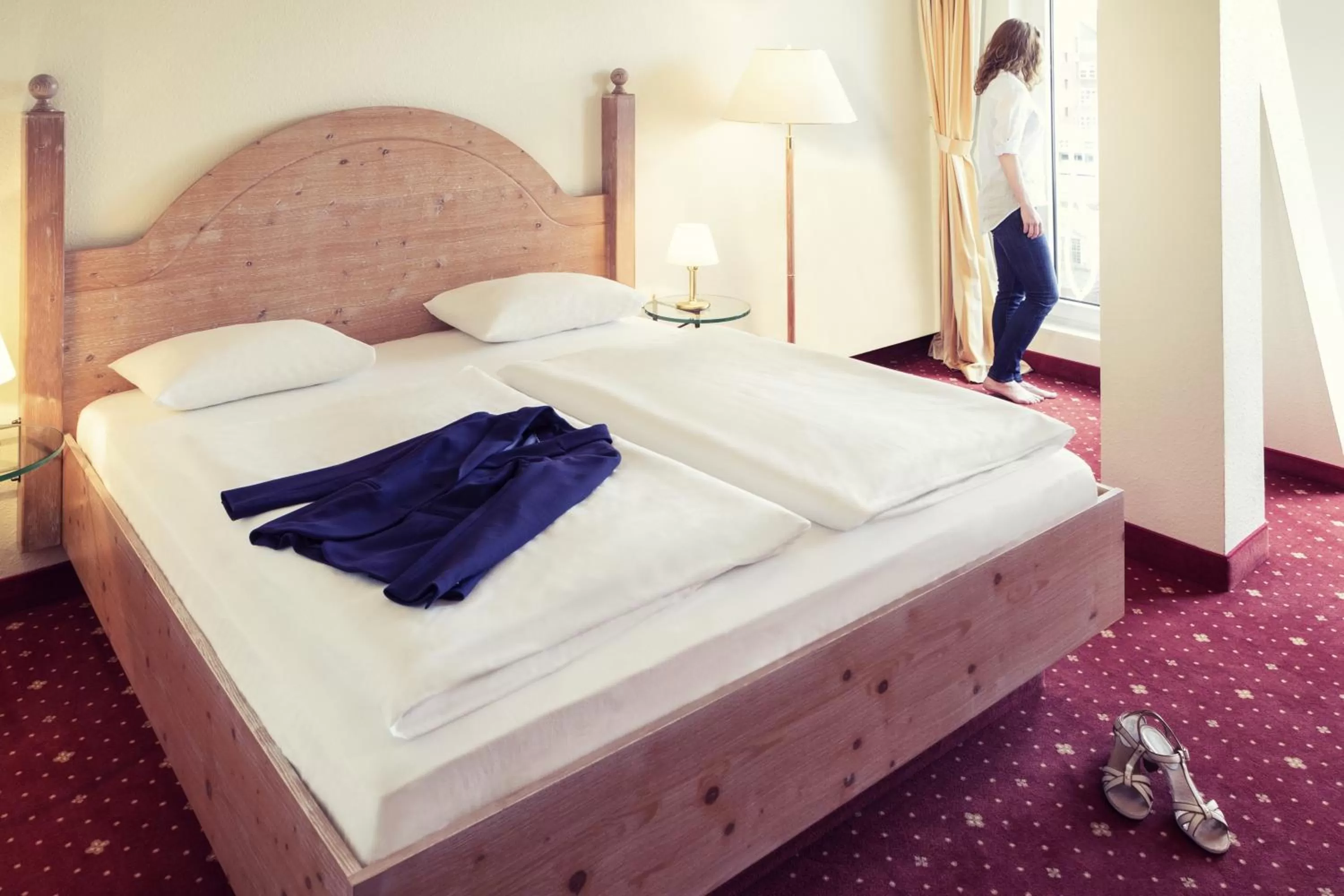 Bed in Mercure Hotel Berlin Mitte