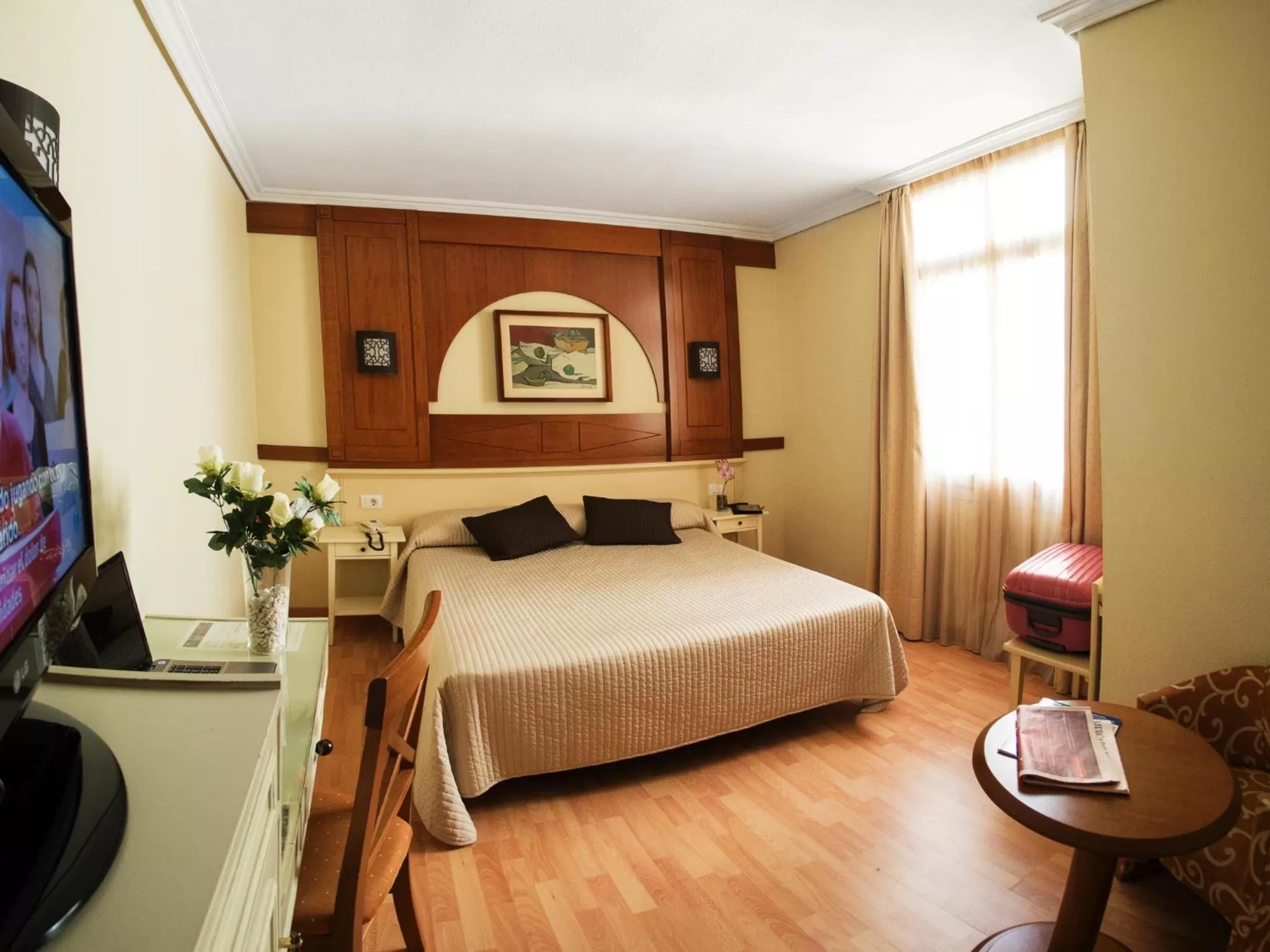 Bedroom, Bed in Hotel Pasarela