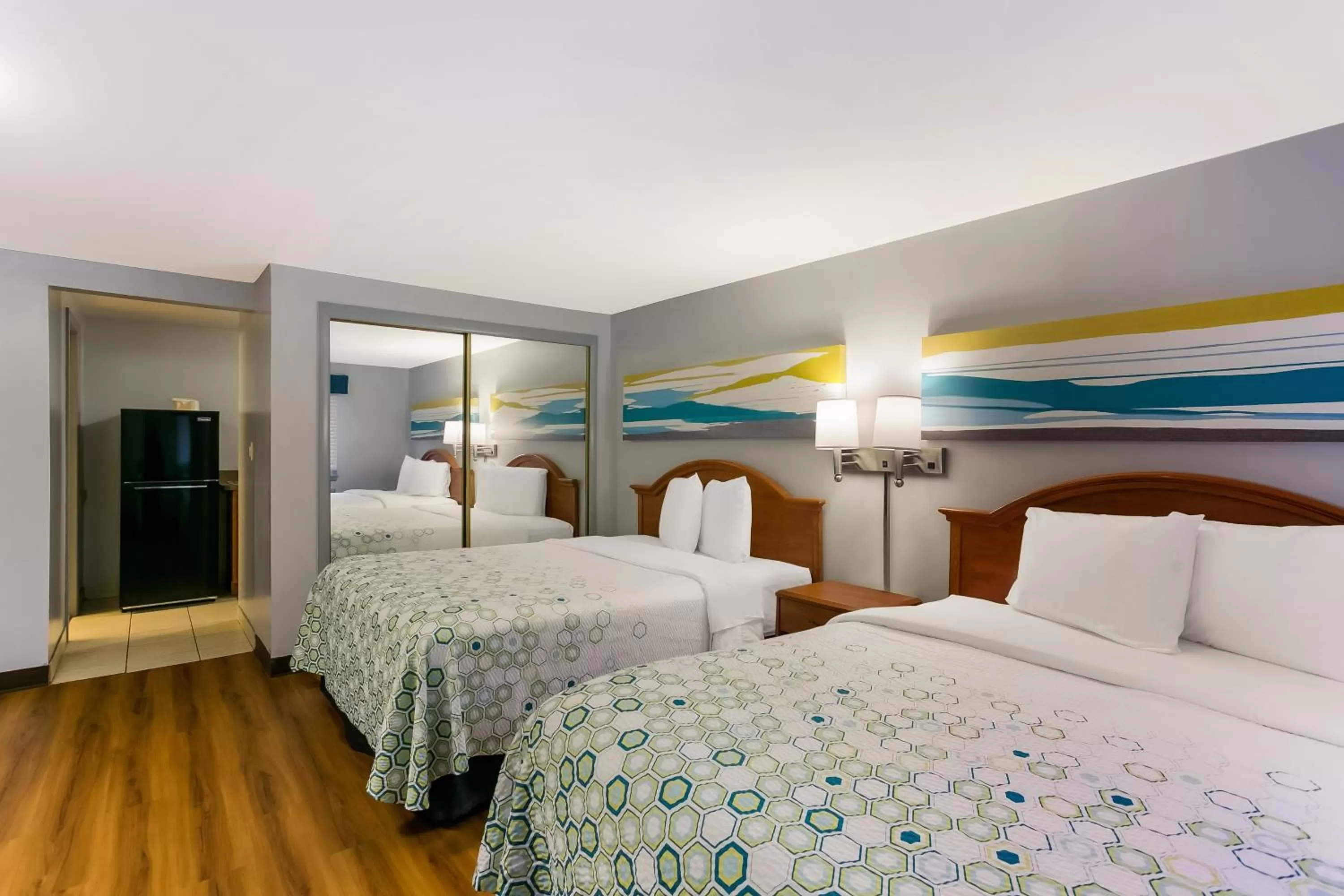 Photo of the whole room, Bed in HomeTowne Studios by Red Roof Denver, PA