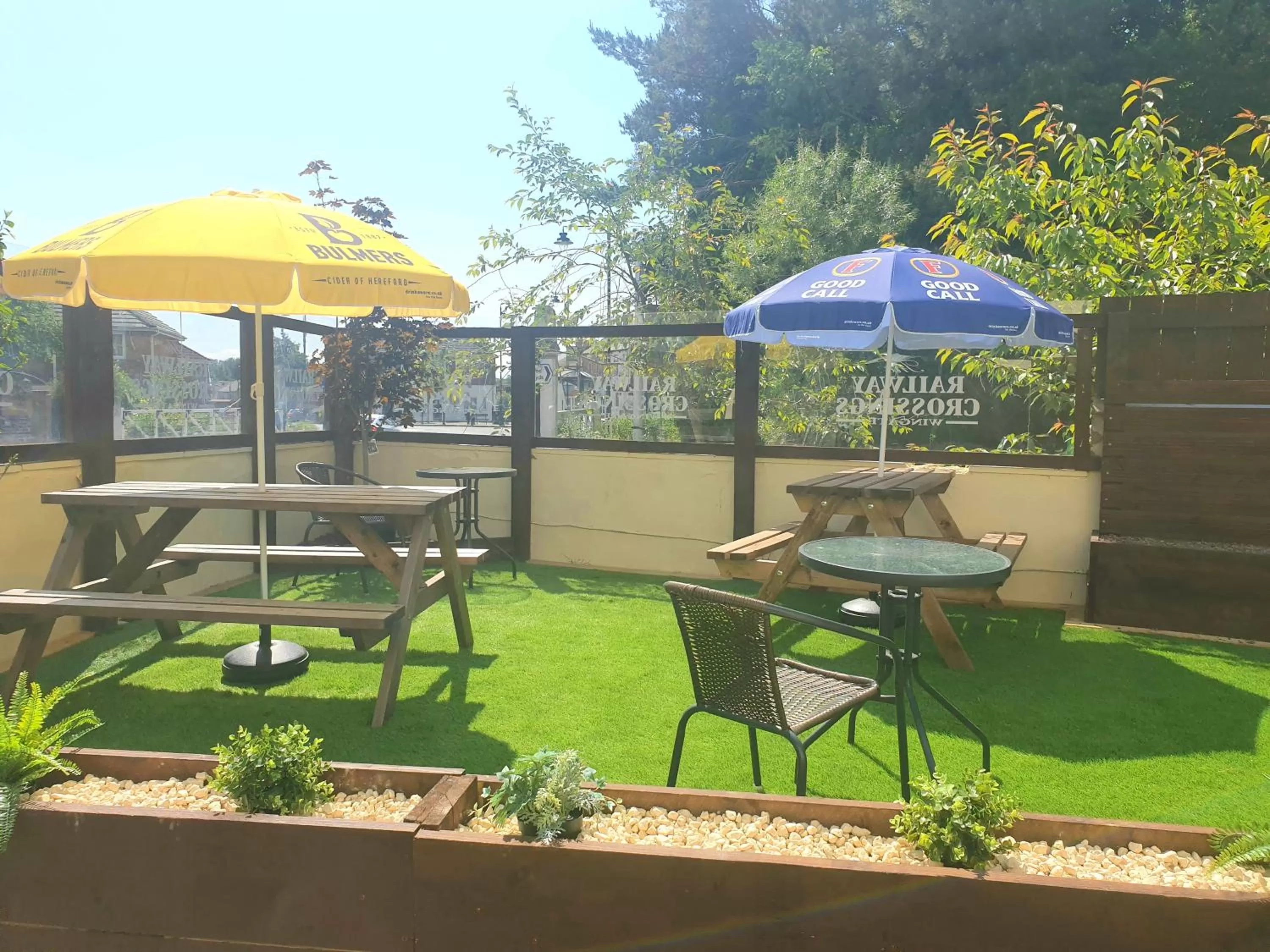 Garden view in The Railway Crossings