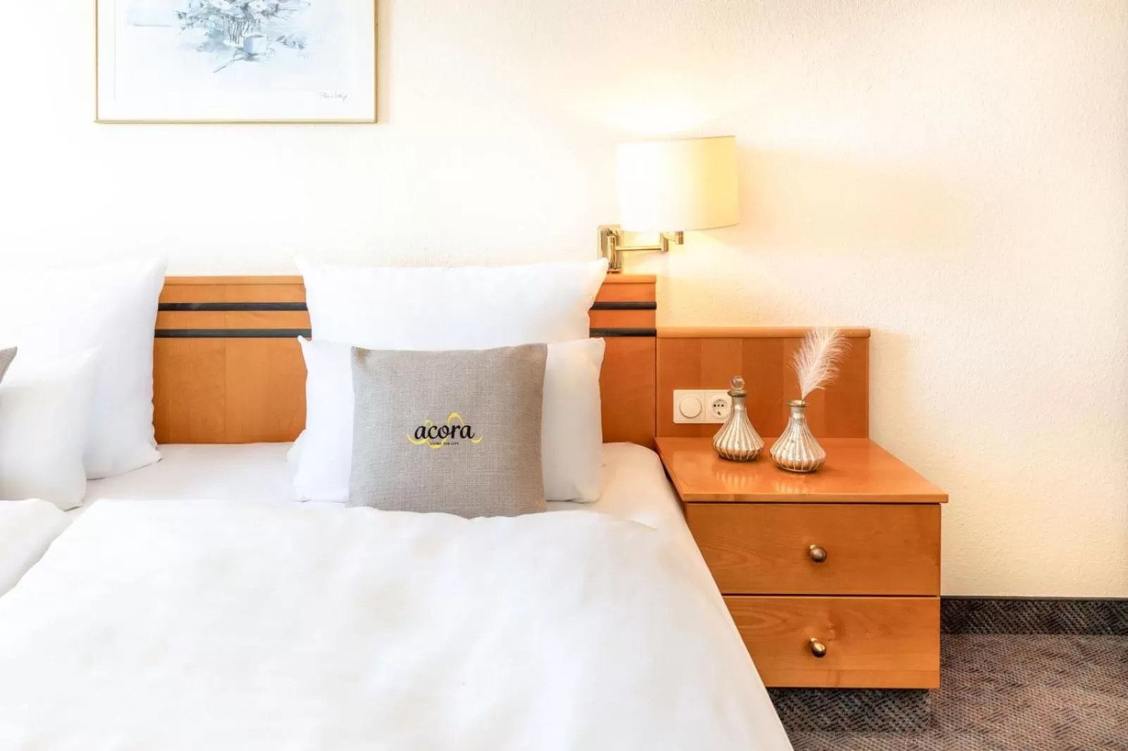 Photo of the whole room, Bed in acora Leipzig Living the City