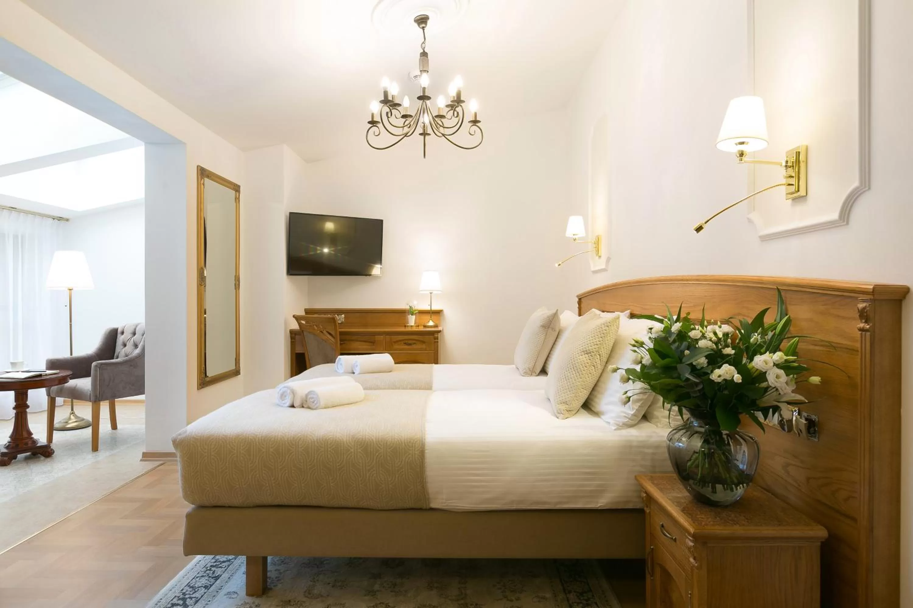 Bed in Ventus Rosa Boutique Aparthotel