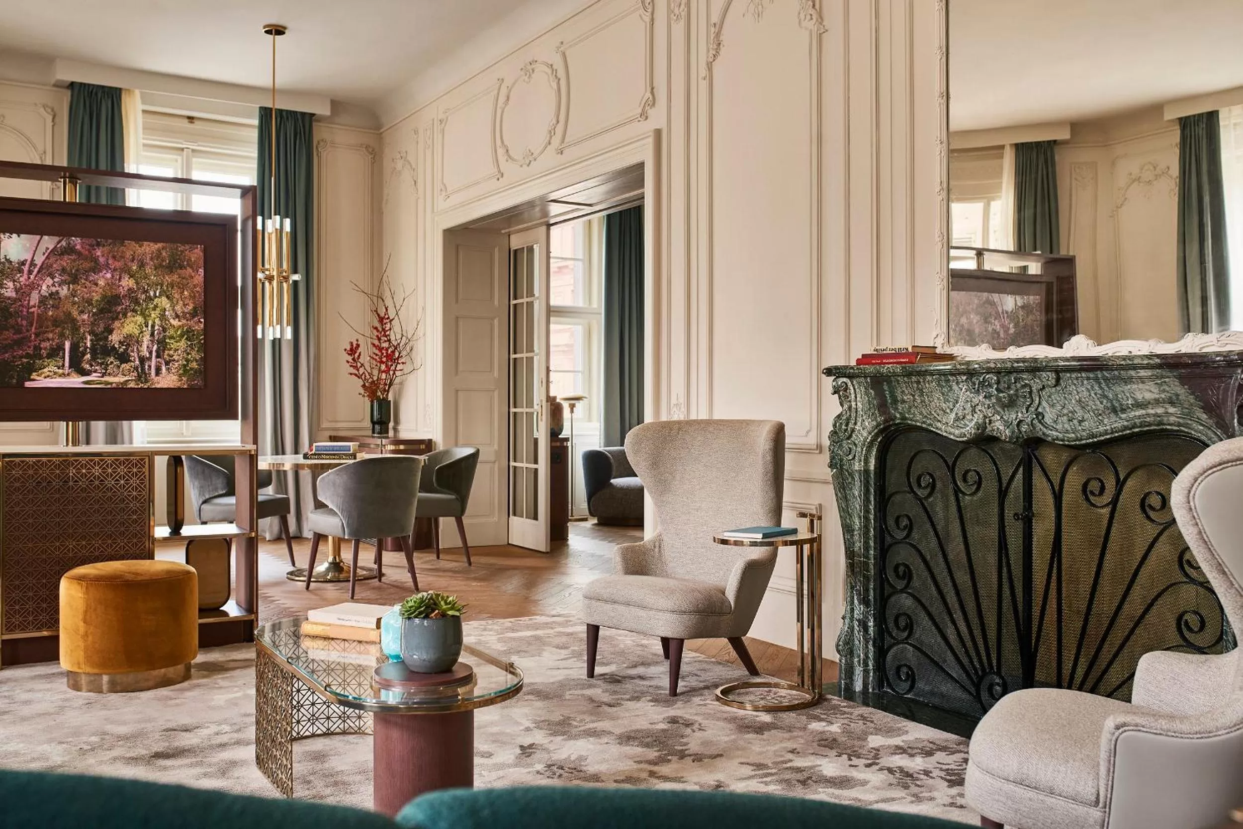 Living room in Andaz Prague, By Hyatt