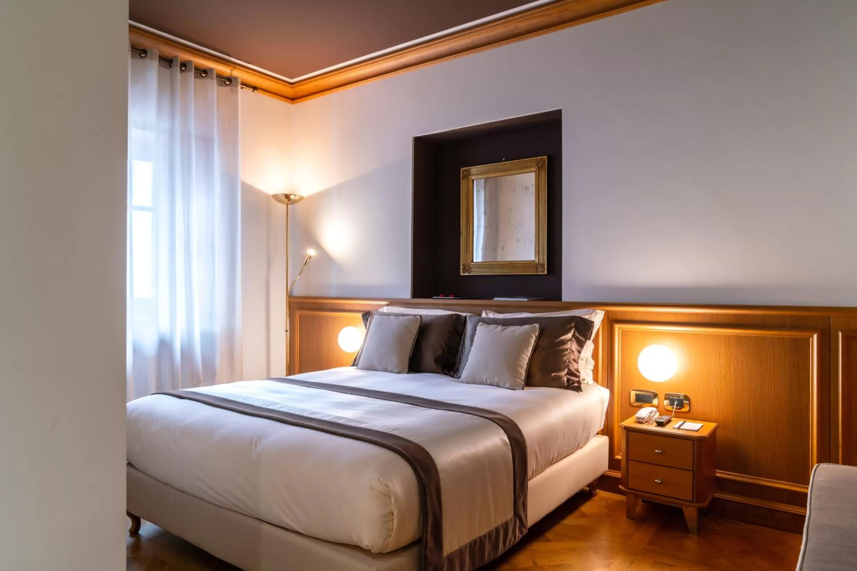 Bedroom, Bed in Ambra Cortina Luxury&Fashion Hotel