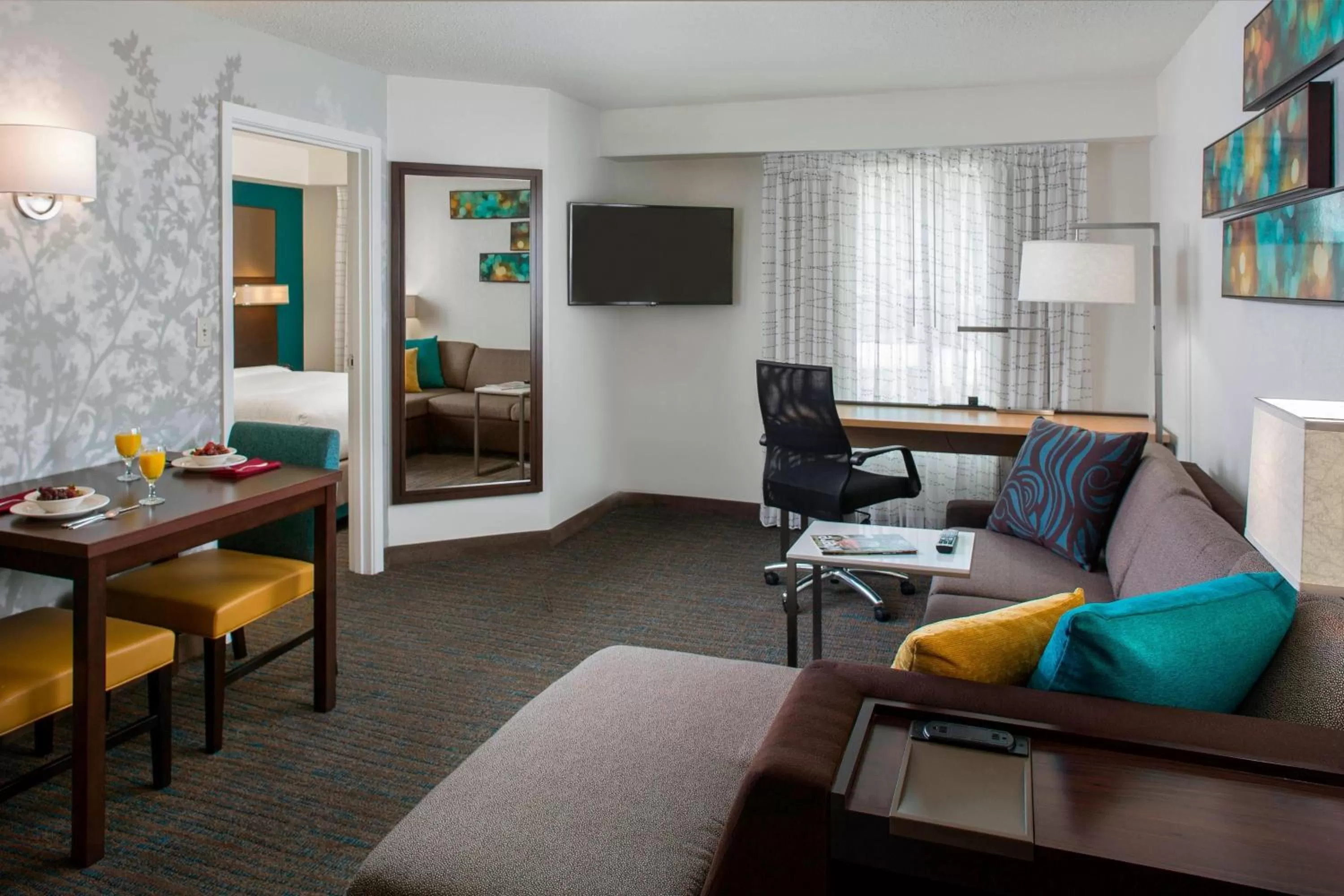 One-Bedroom Queen Suite with Sofa Bed - Hearing Accessible in Residence Inn by Marriott New Orleans Metairie