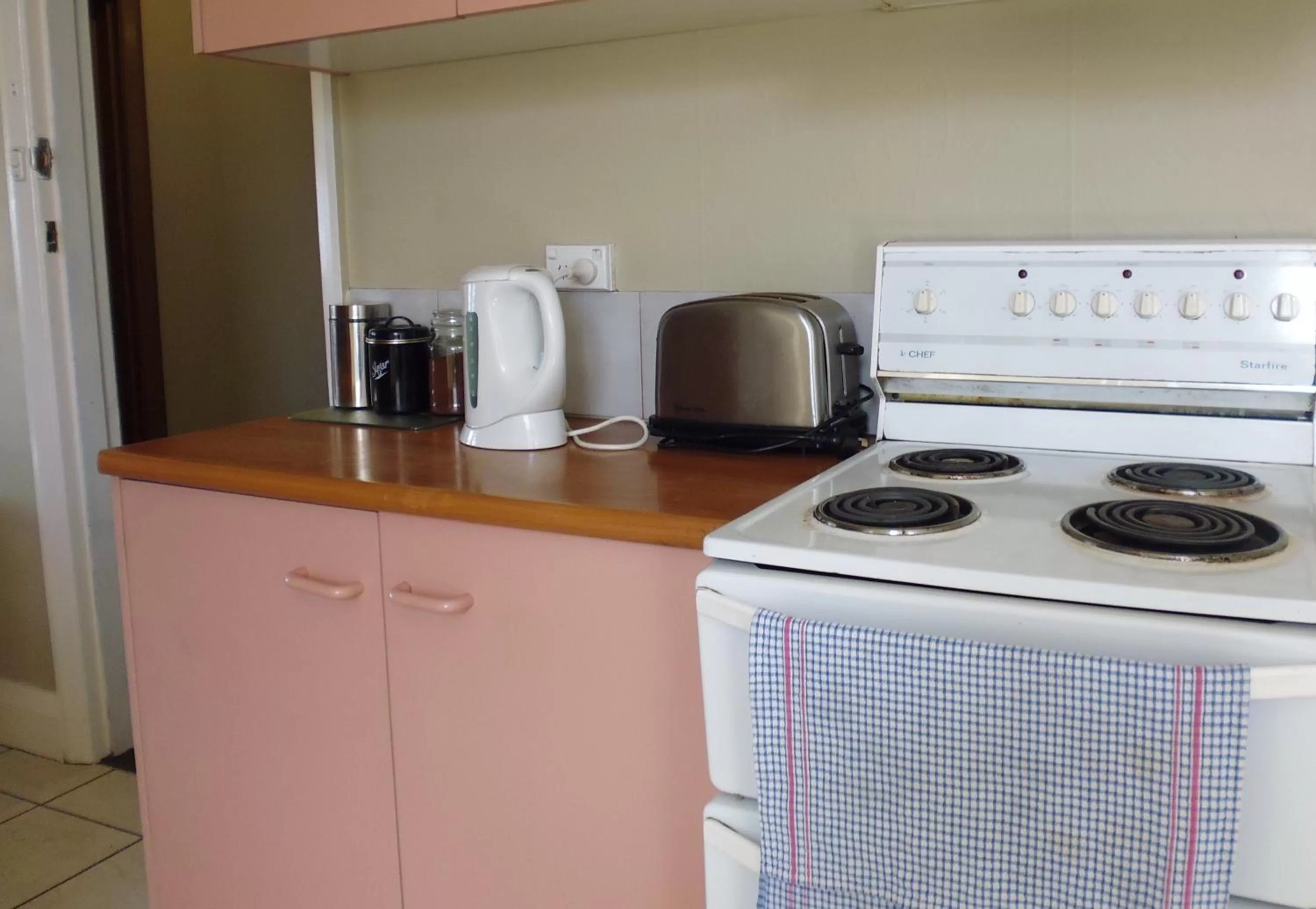 Communal kitchen in The Formby Hotel
