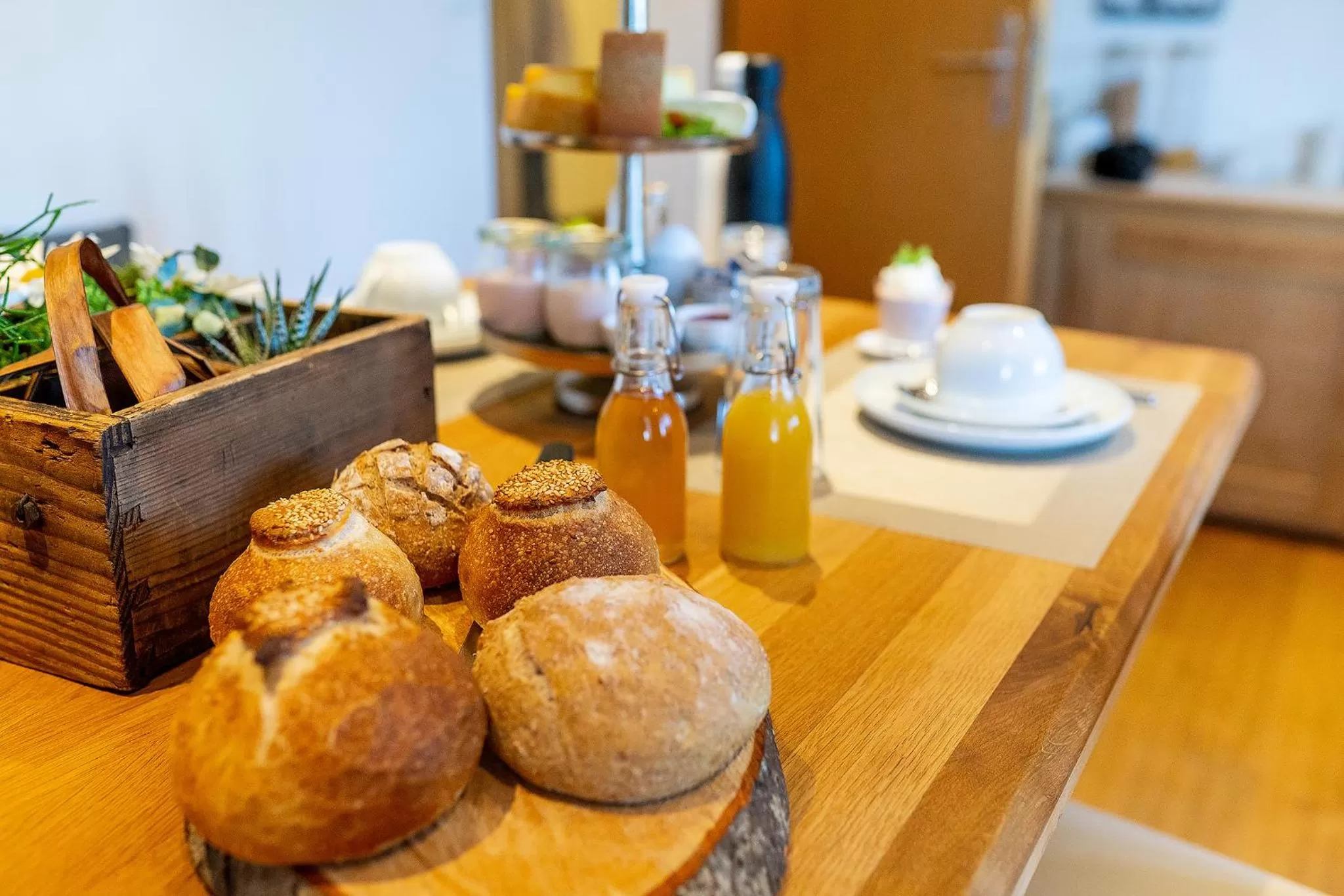 Continental breakfast in Gästehaus Aemisegg