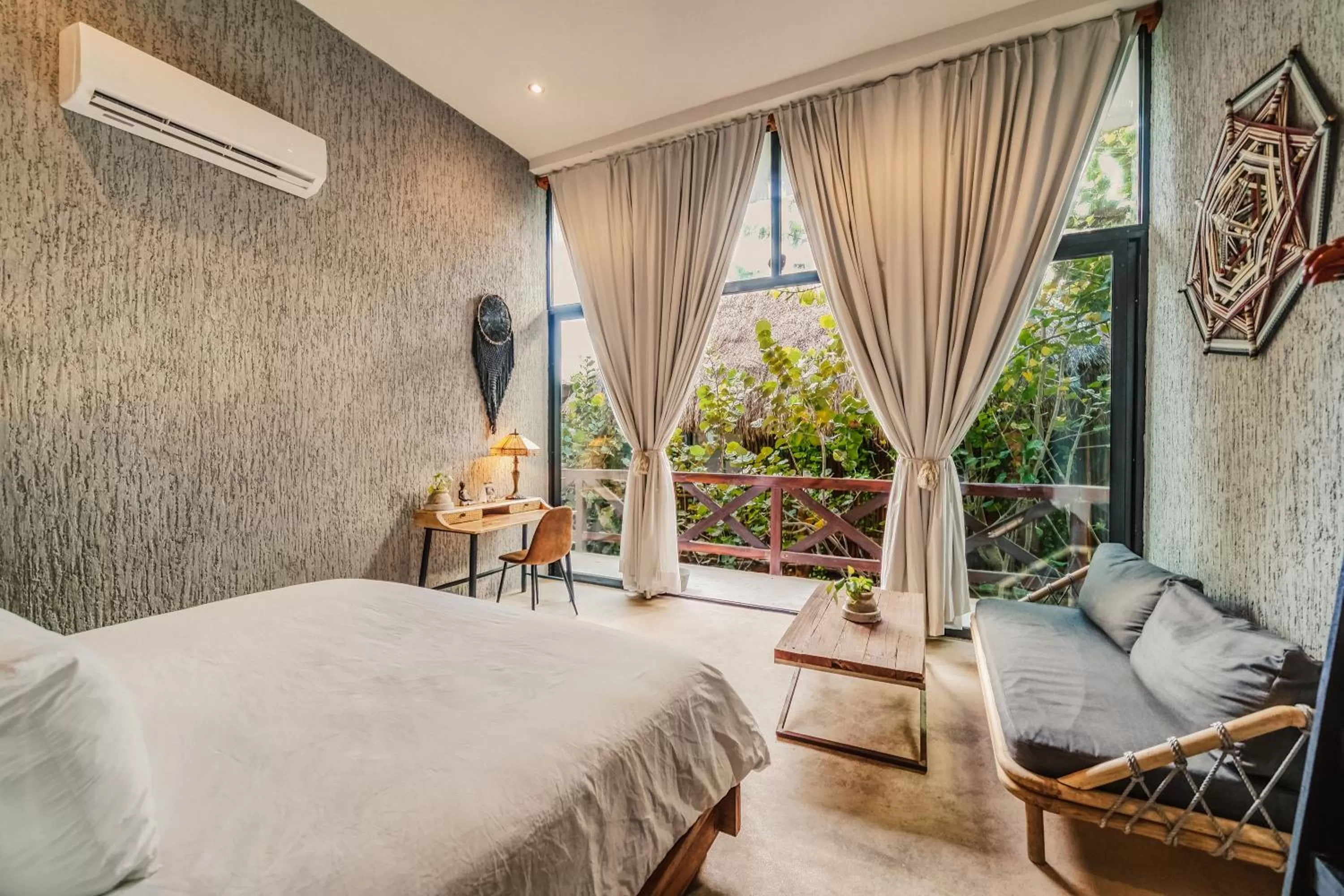 Garden view in Hotelito Azul