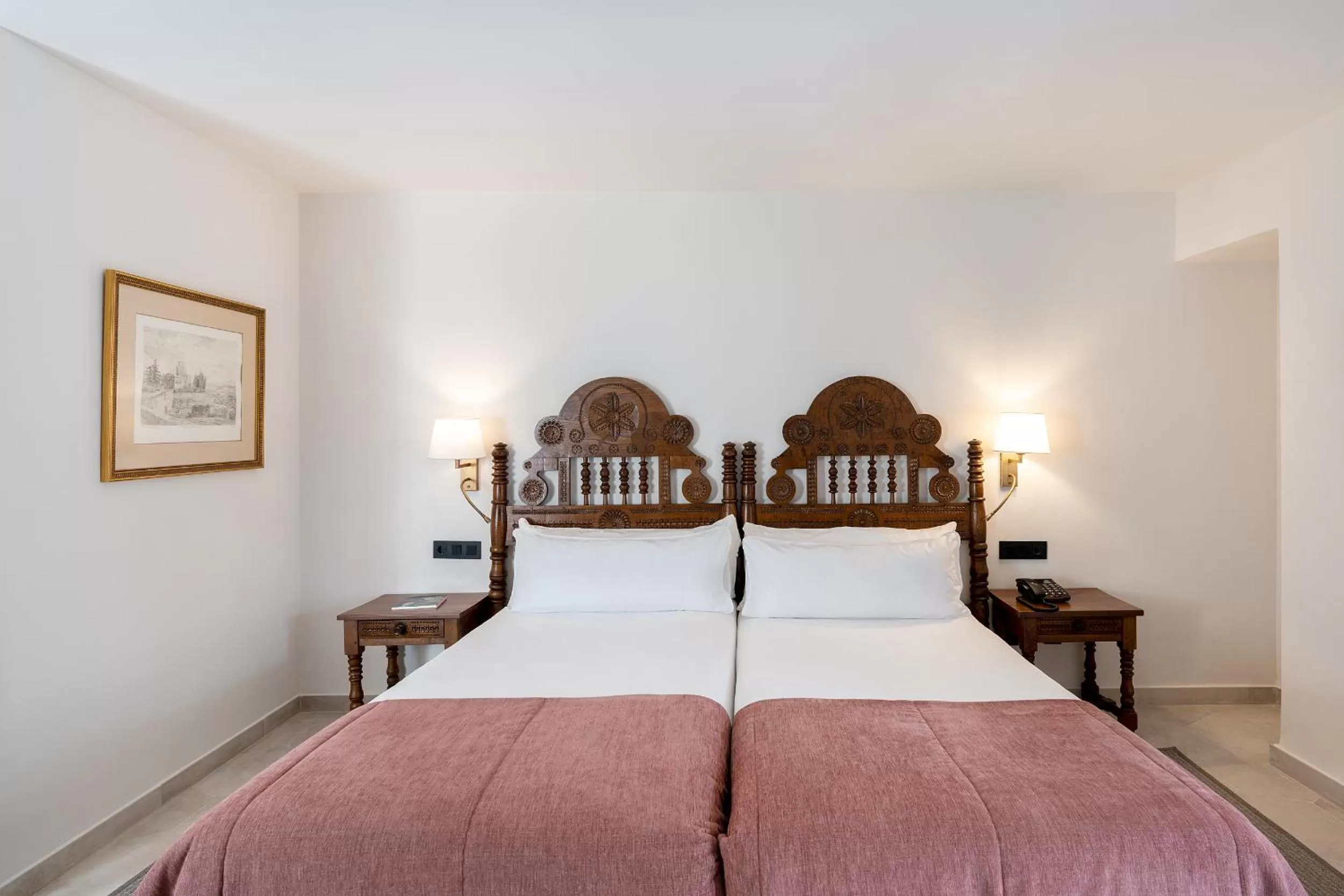 Bed in Parador de Ciudad Rodrigo