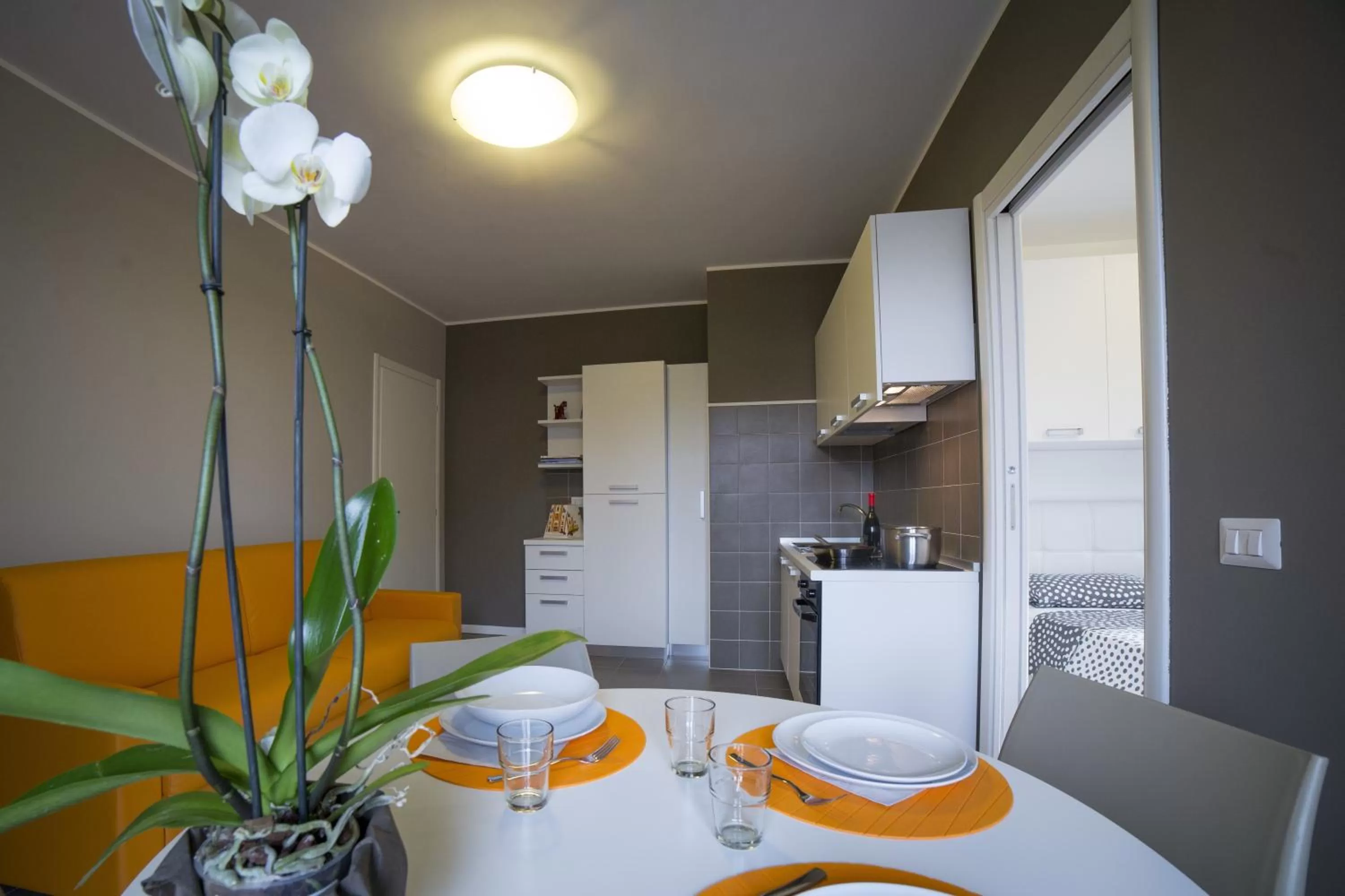 Kitchen or kitchenette in Dreams Hotel Residenza Pianell 10
