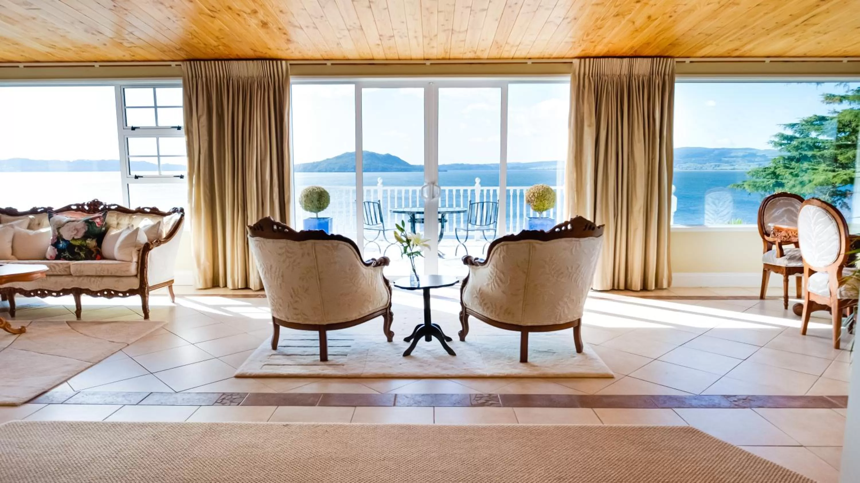 Bird's eye view in On The Point - Lake Rotorua