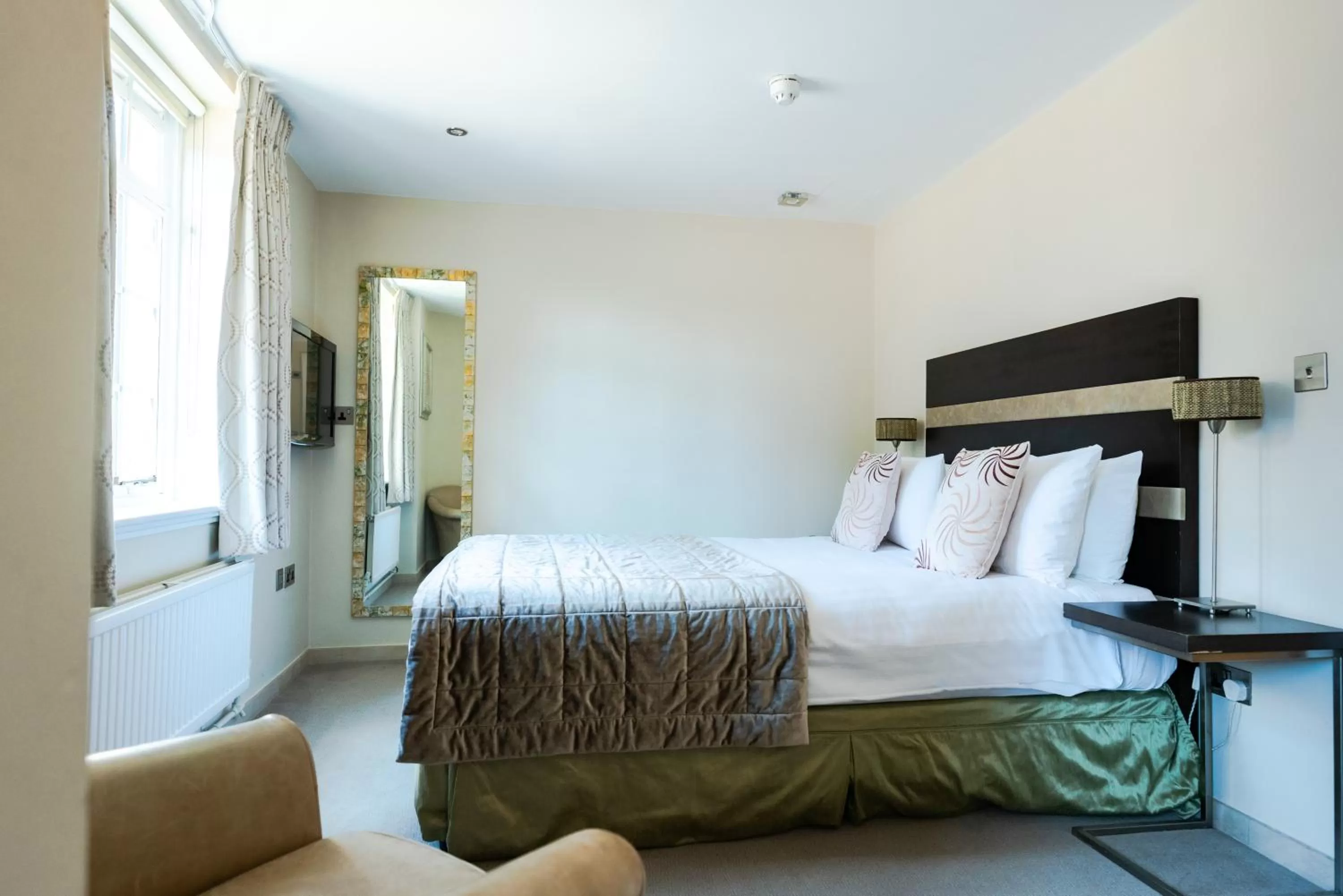 Bedroom, Bed in Fanhams Hall, Exclusive Collection