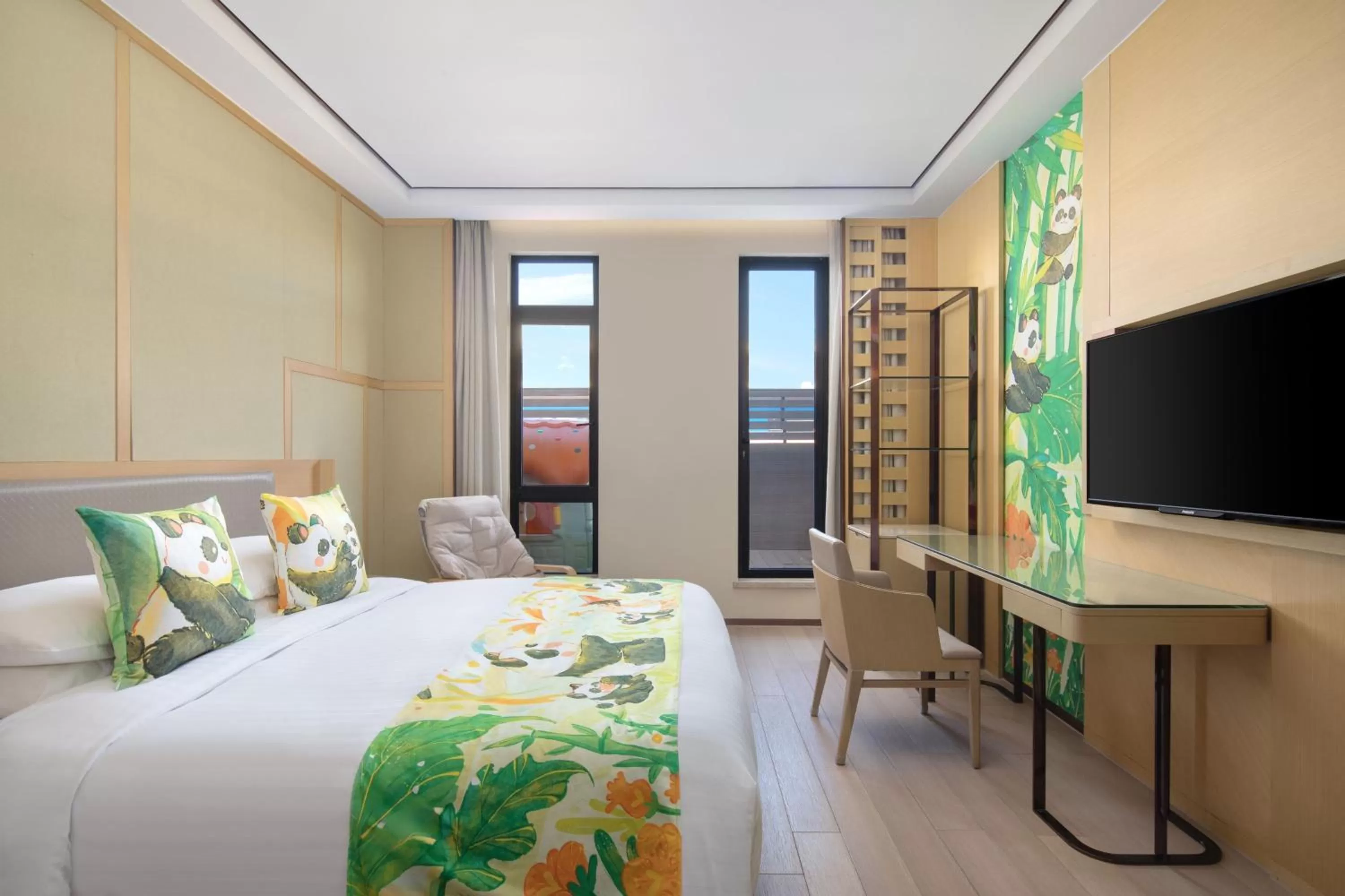 Photo of the whole room, Bed in Courtyard by Marriott Shanghai International Tourism and Resorts Zone