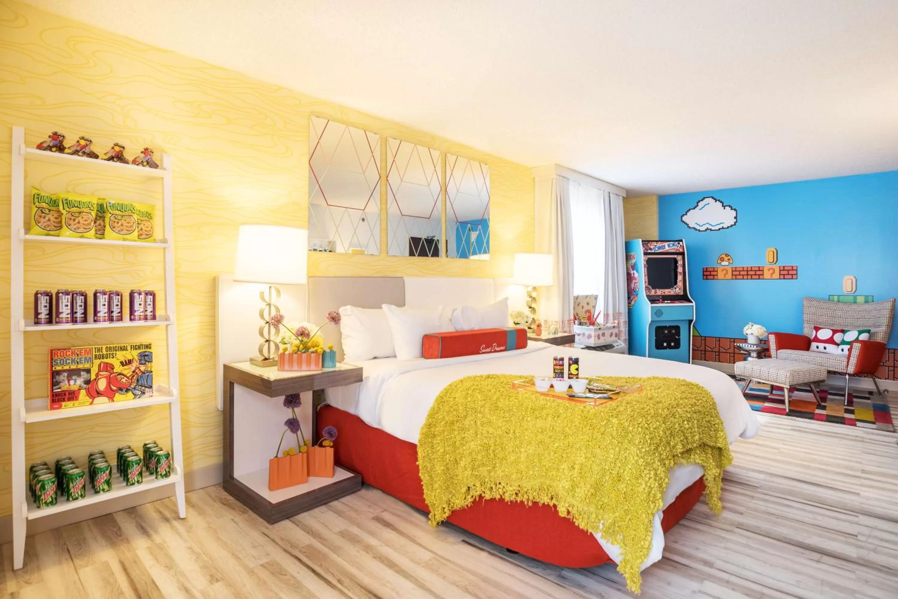 Bed in the Curtis Denver - A DoubleTree by Hilton Hotel