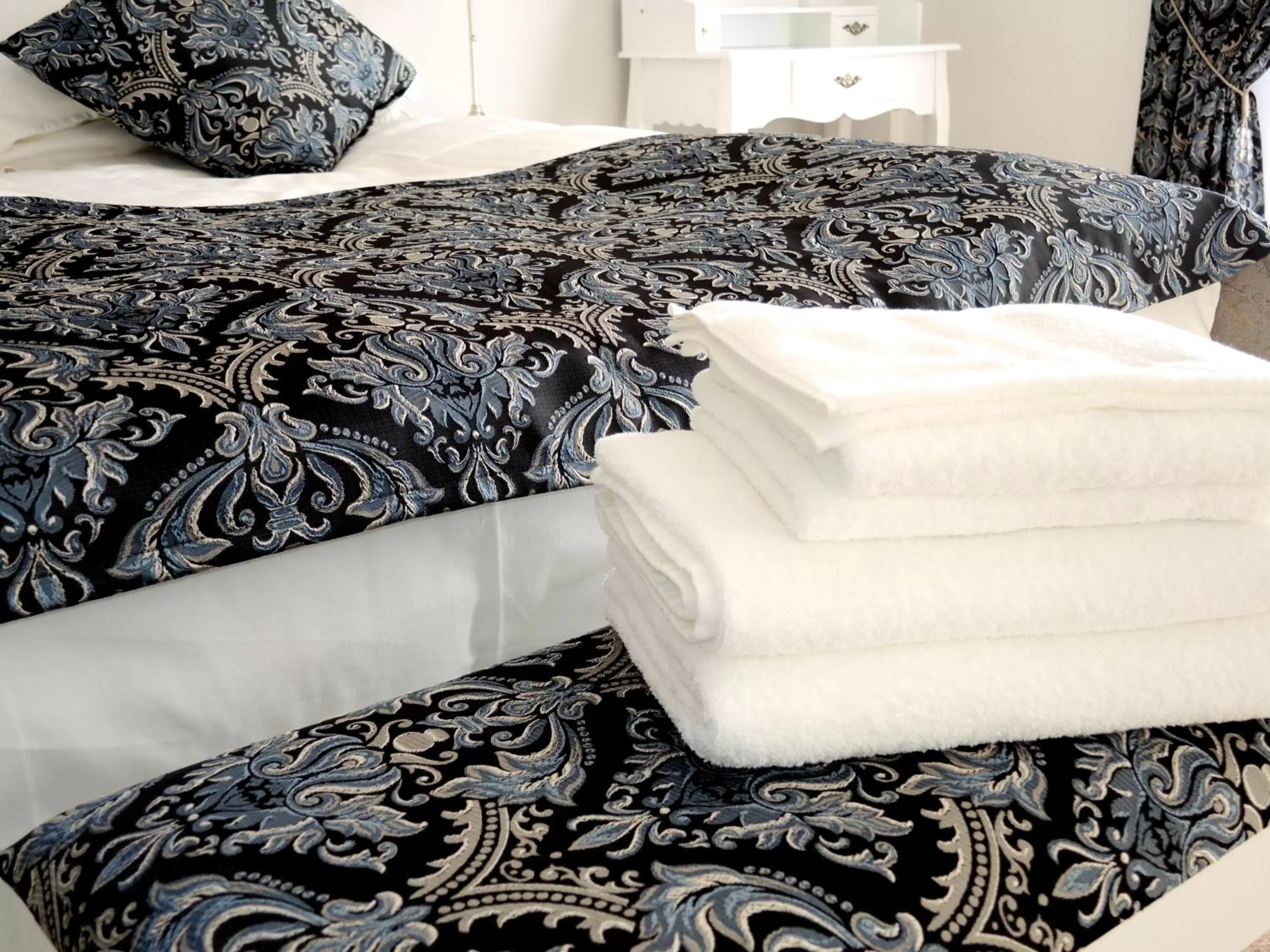 Bed in Merkel Villa Apartamente