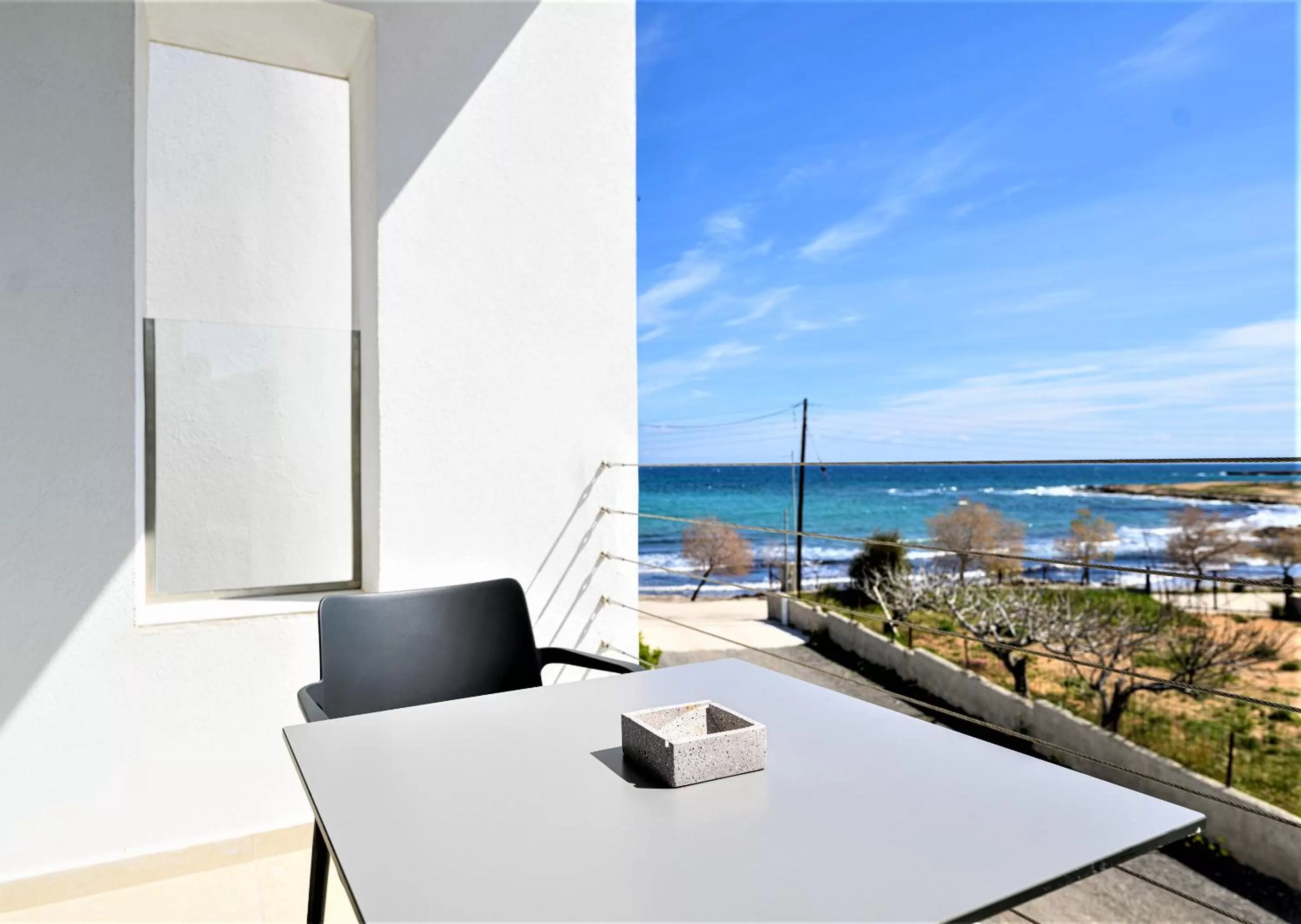 Balcony/Terrace in CUBES ON THE BEACH Athens Airport