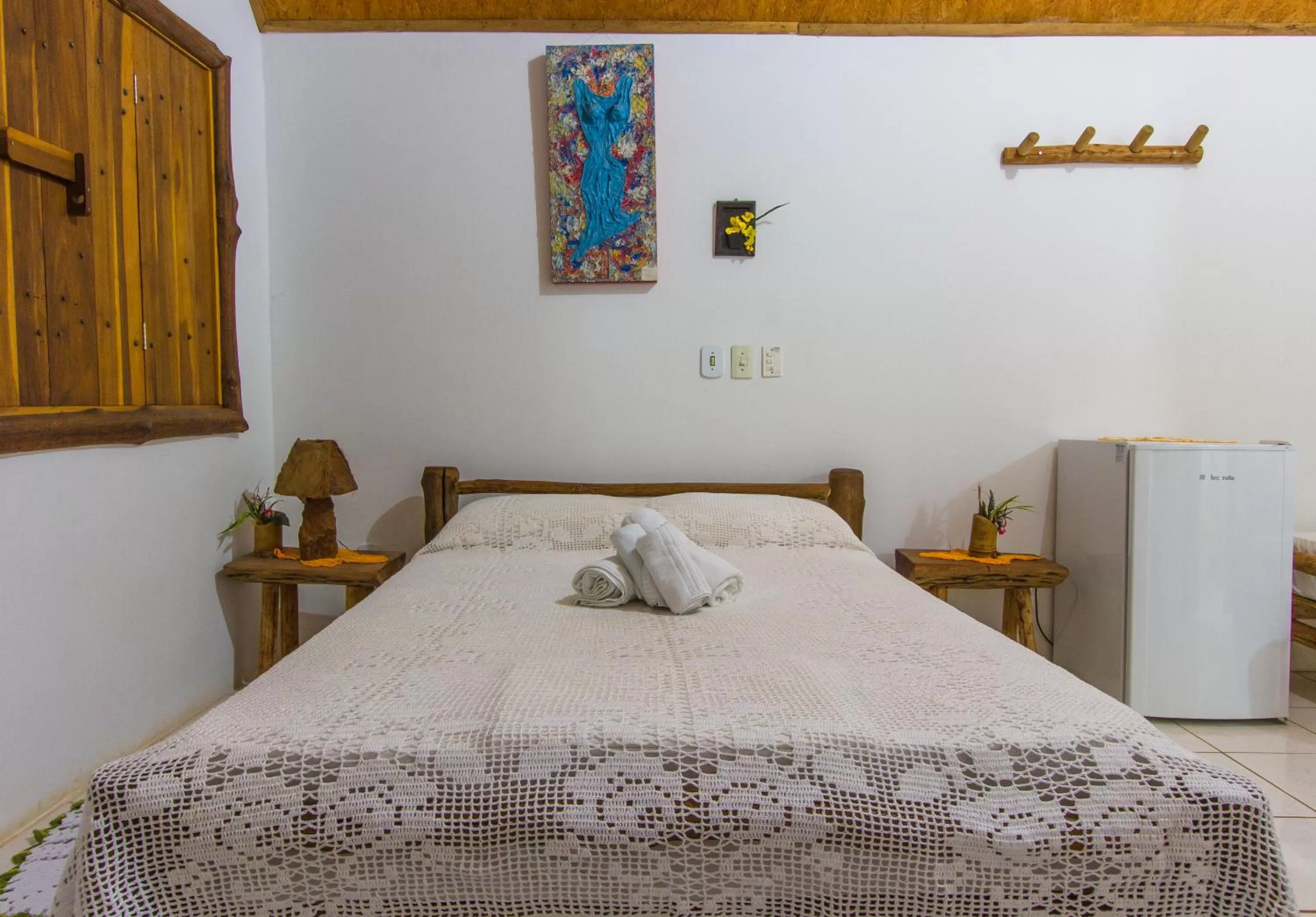 View (from property/room), Bed in Pousada Di Luna