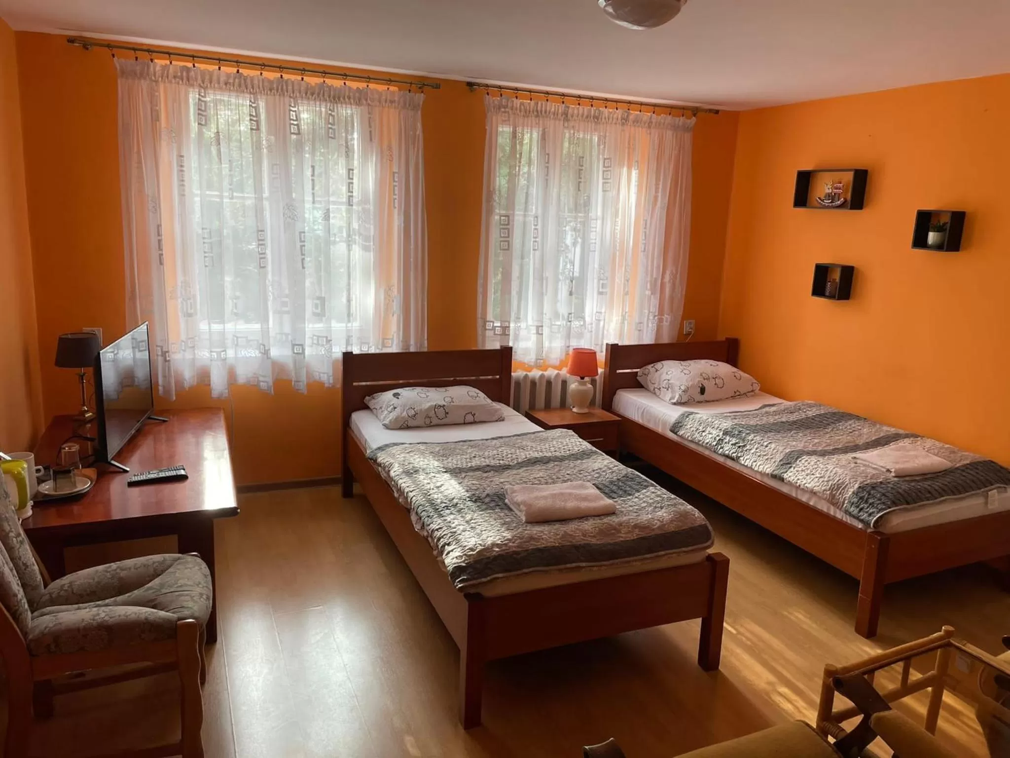 Bed in Dworek Pokoje Gościnne