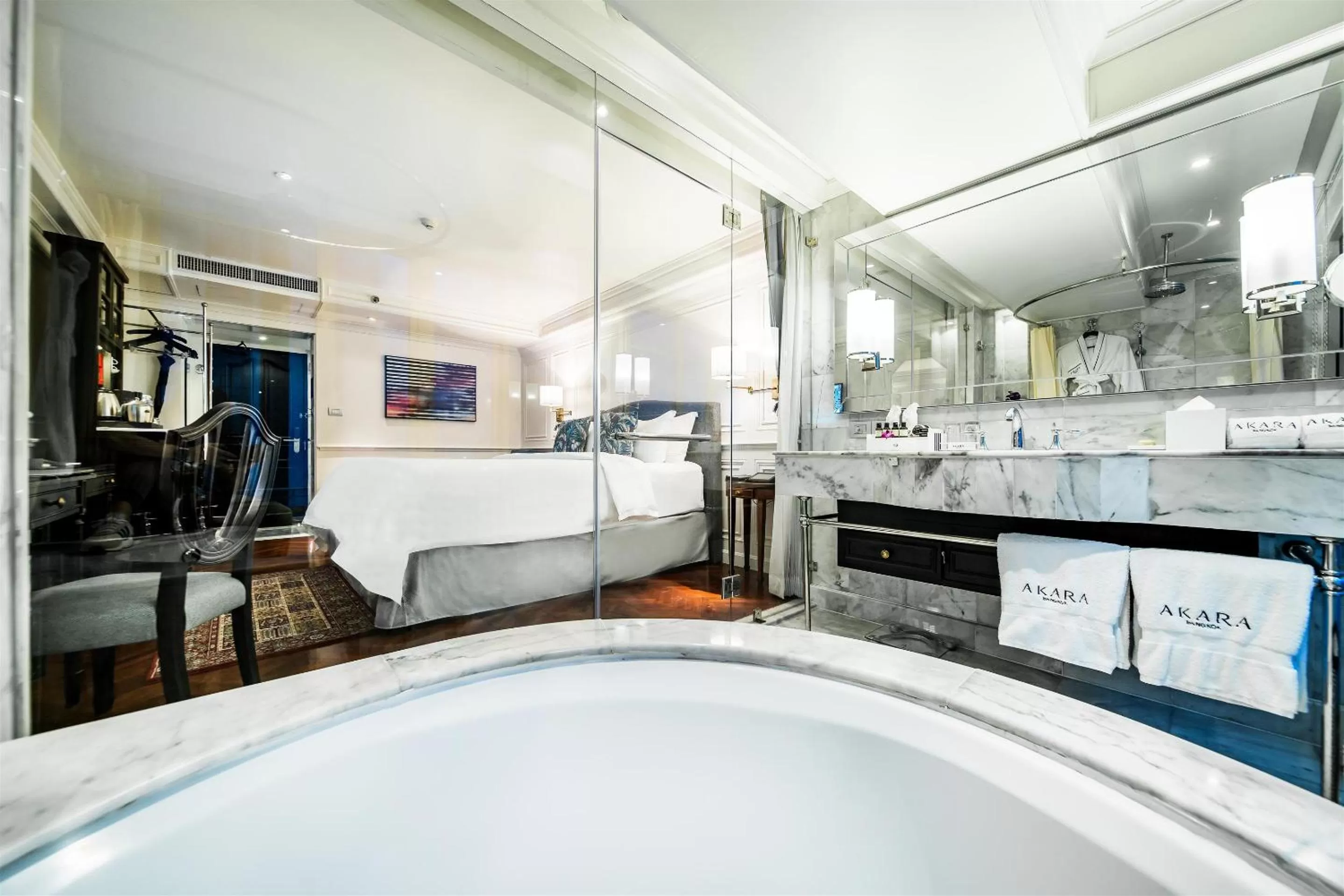 Bathroom in Akara Hotel