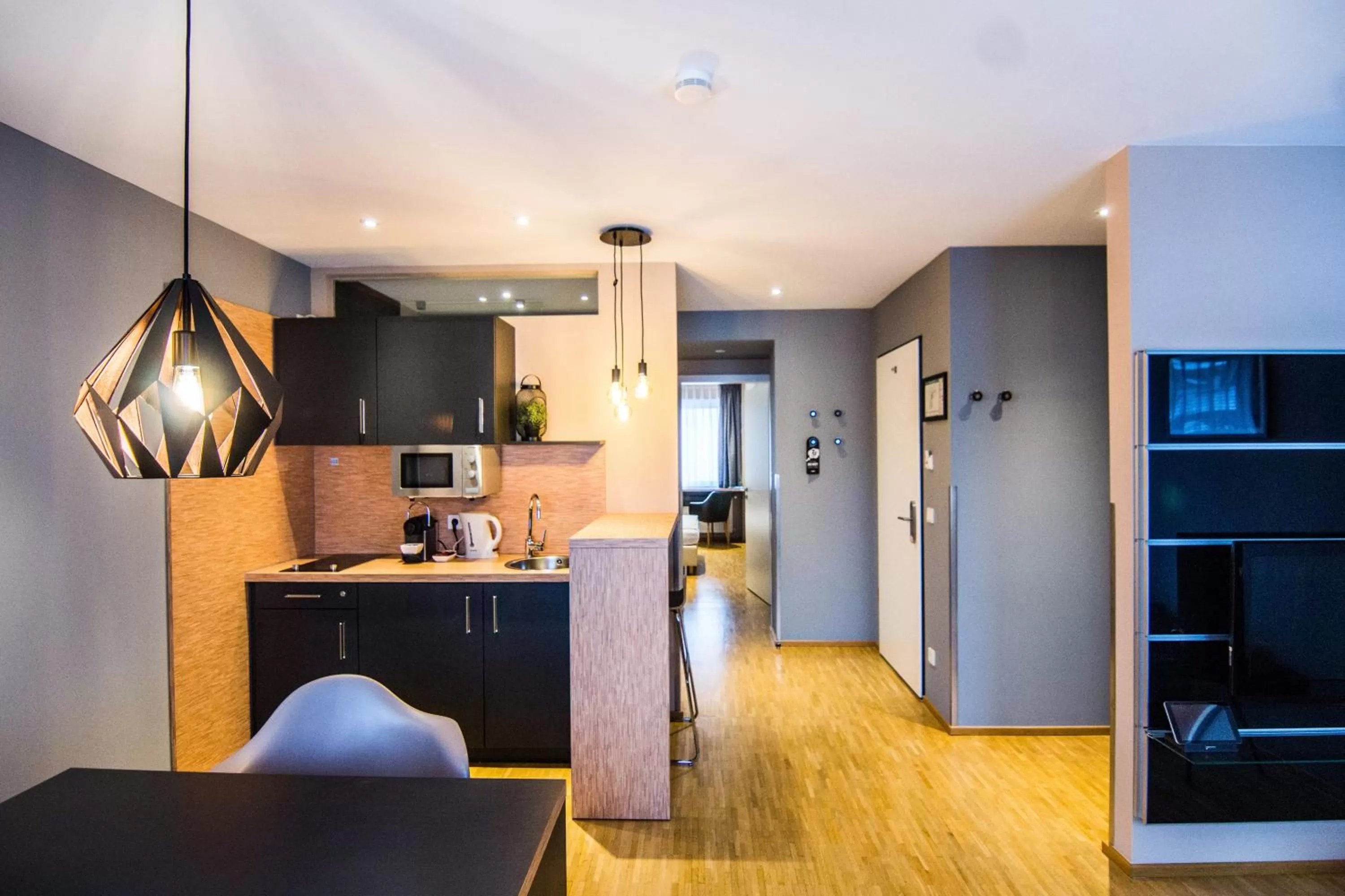 Kitchen or kitchenette in zeitwohnhaus SUITE-HOTEL & SERVICED APARTMENTS