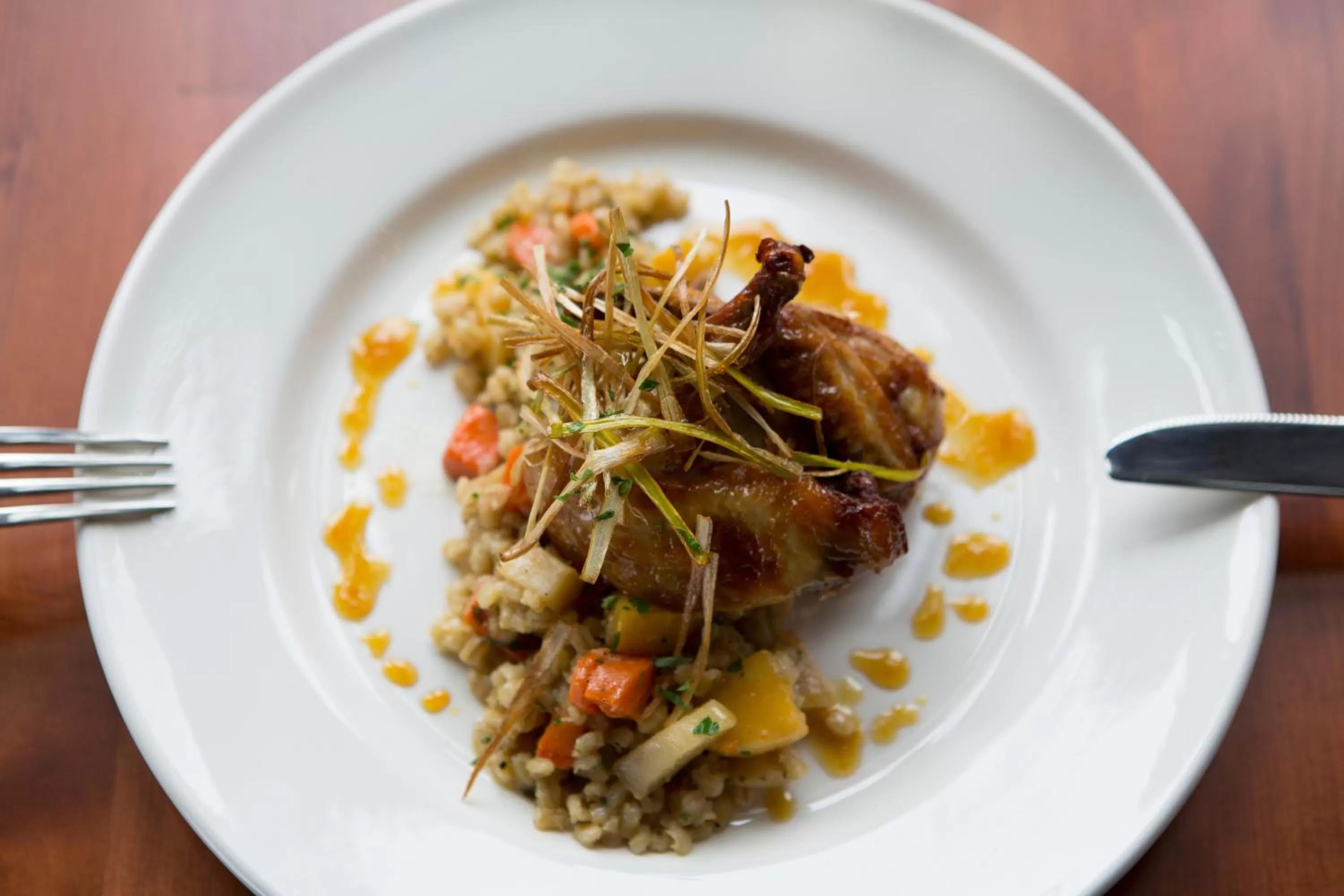 Food close-up in McMenamins Anderson School