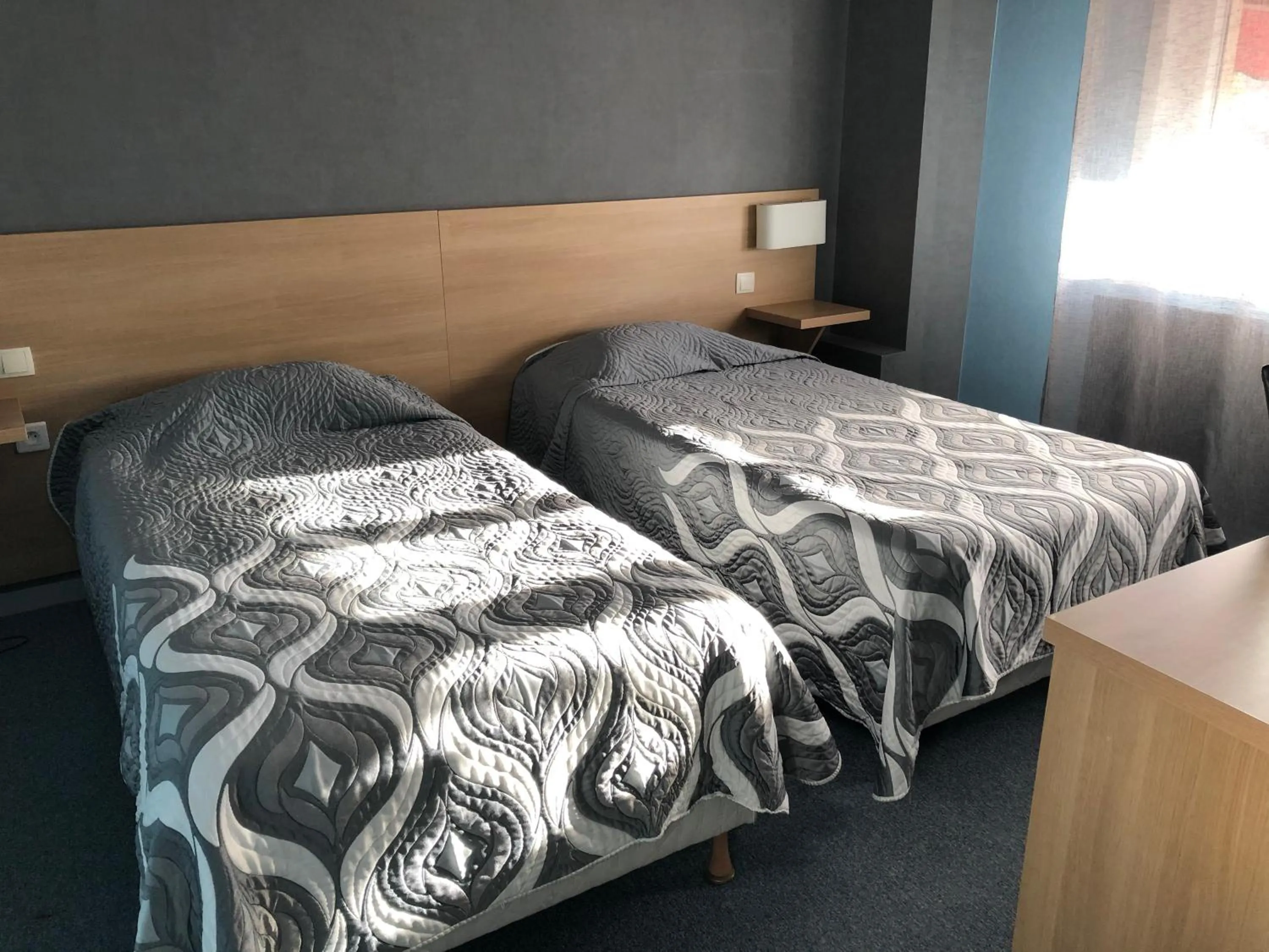 Bed in Hotel Restaurant Saint-Benoit