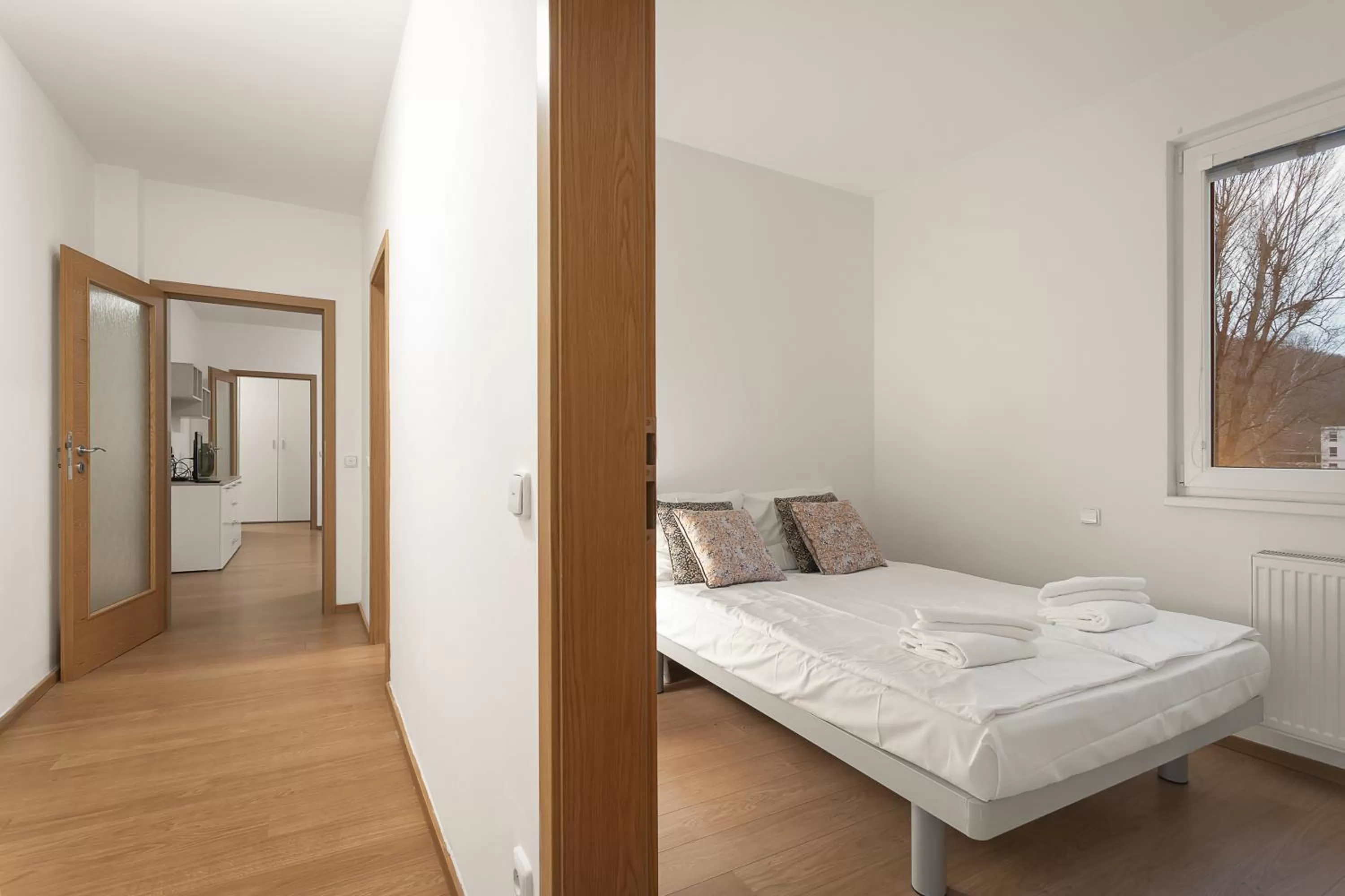 Bed in Prague City Residence