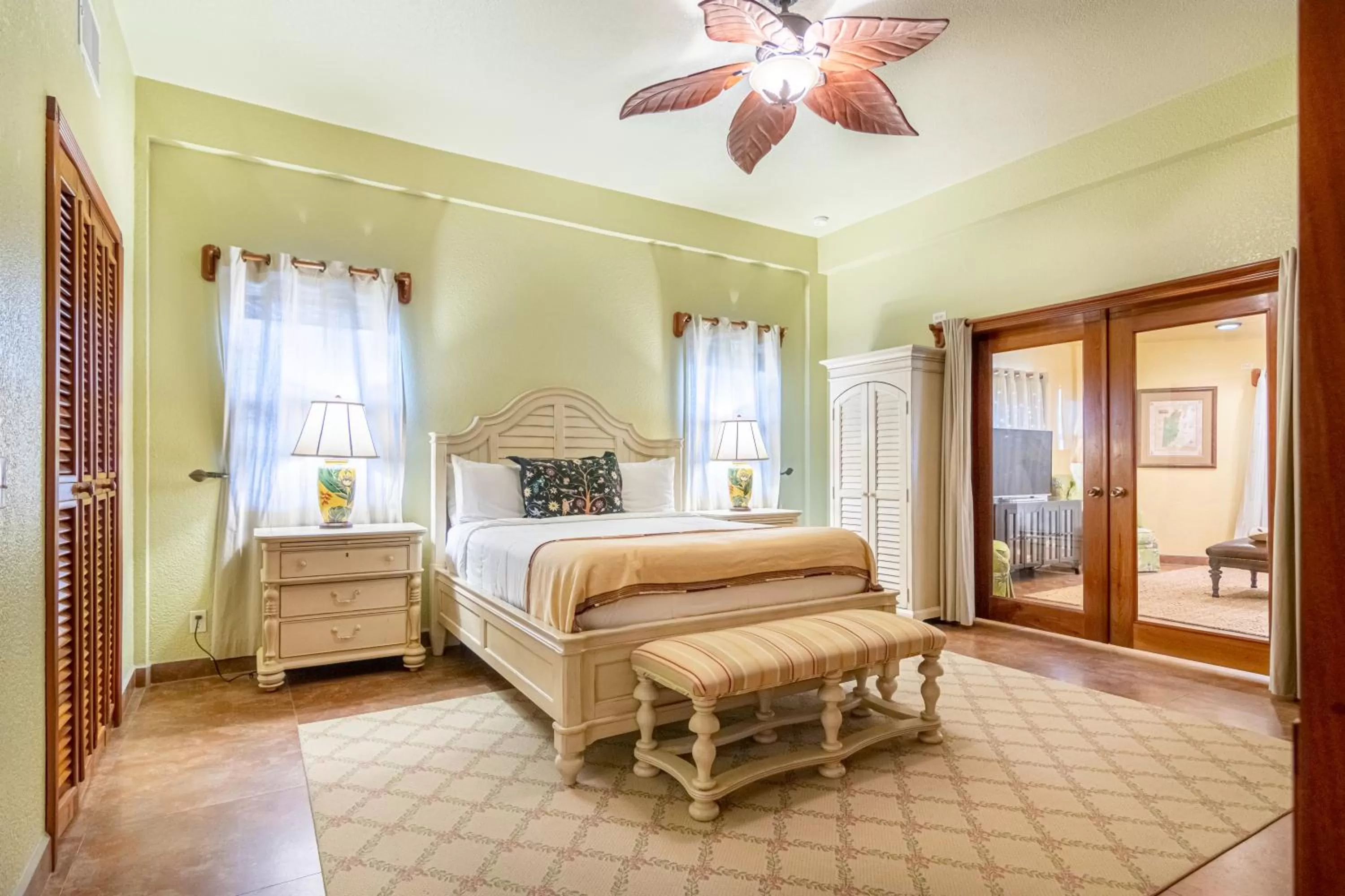 Bed in Lighthouse Beach Villas