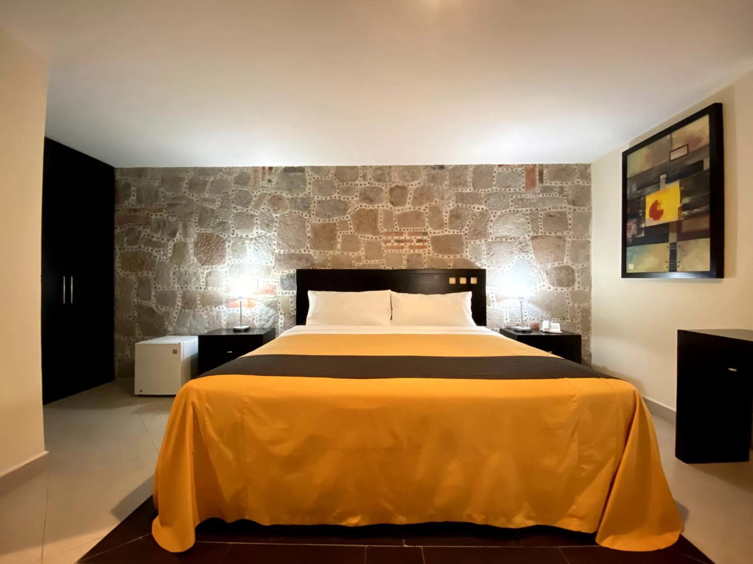 Bed in Hotel Escala Puebla Centro