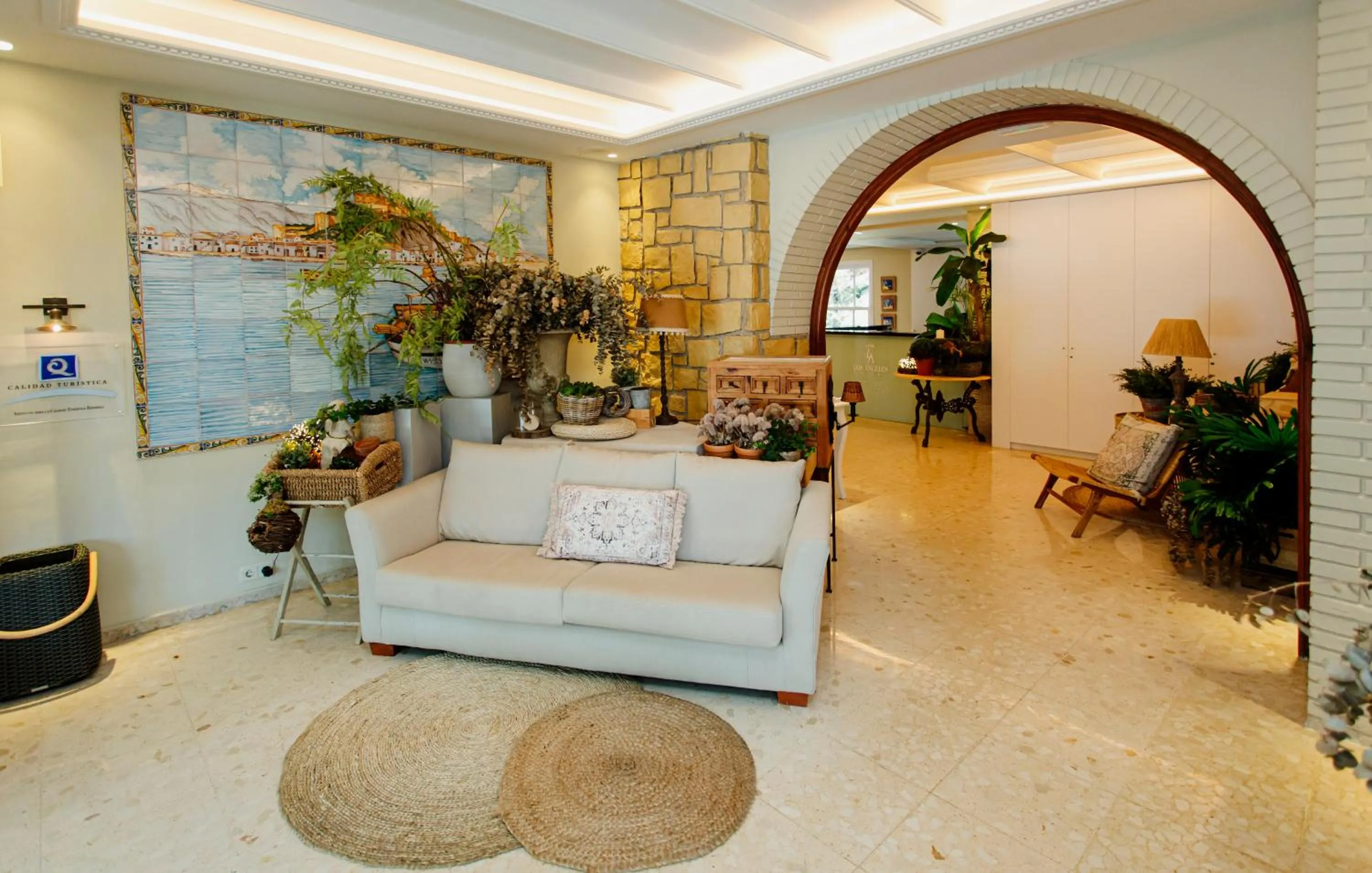 Lobby or reception in Hotel Los Ángeles Denia