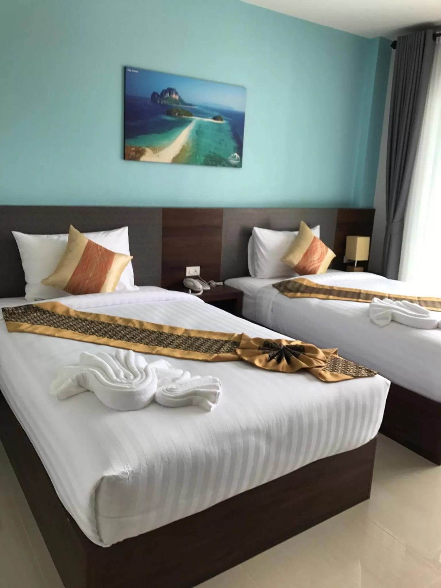 Bed in Aonang Sea Valley Resort