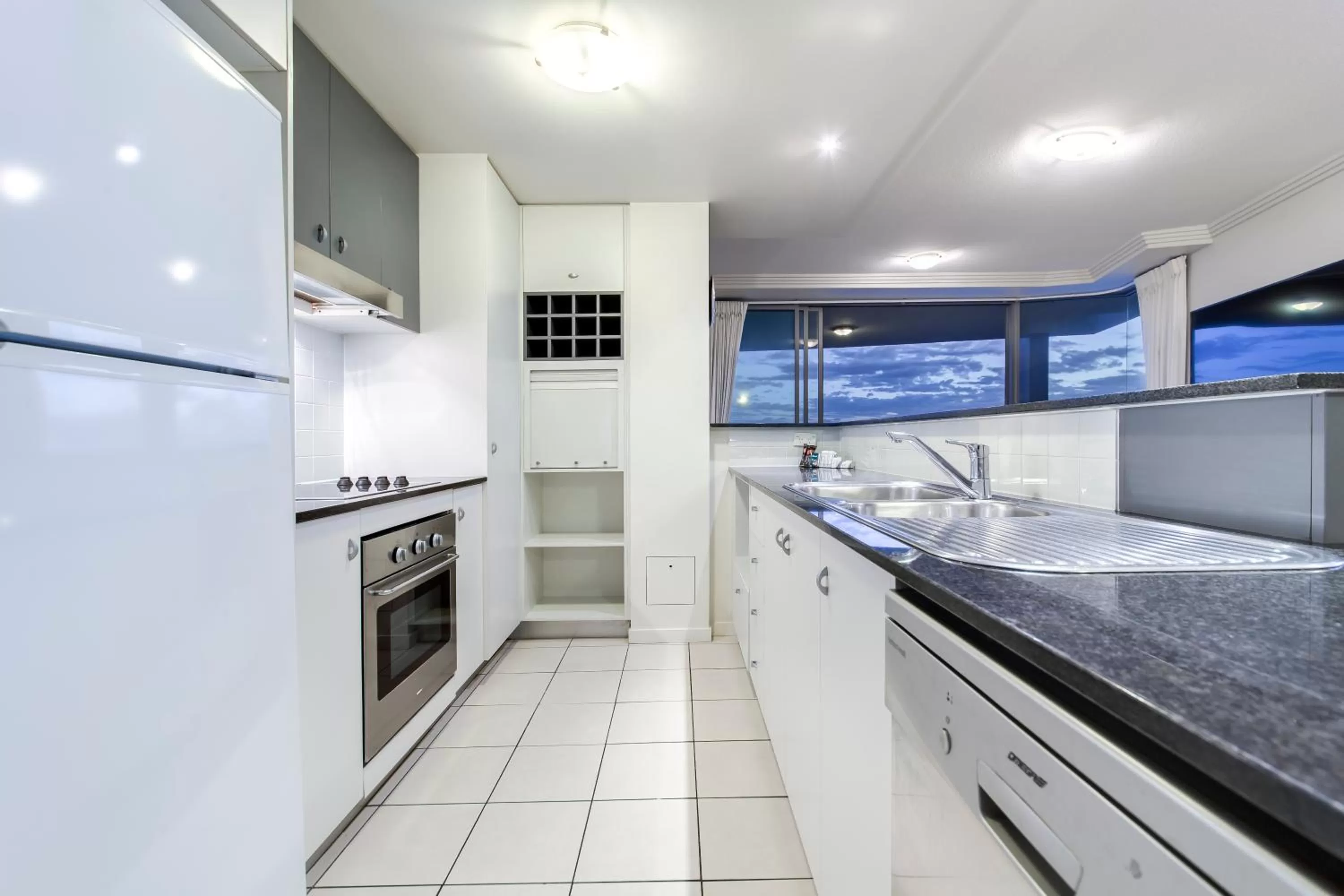 Kitchen or kitchenette in Pumicestone Blue