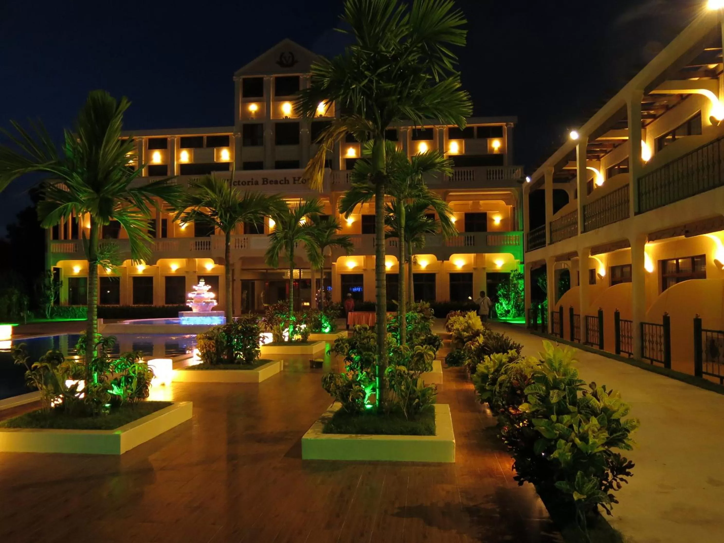 Night in Victoria Beach Hotel