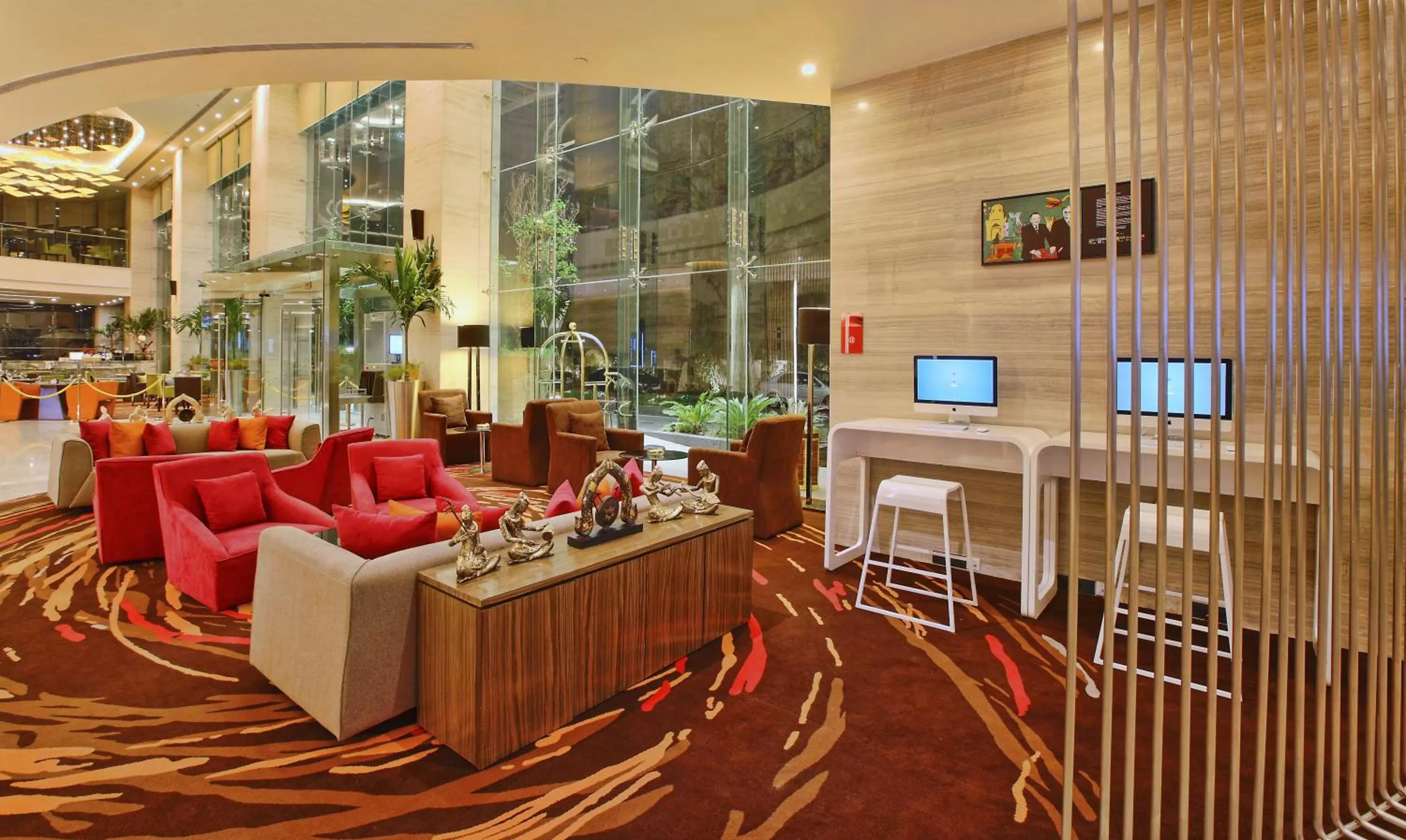 Lobby or reception in Novotel Ahmedabad