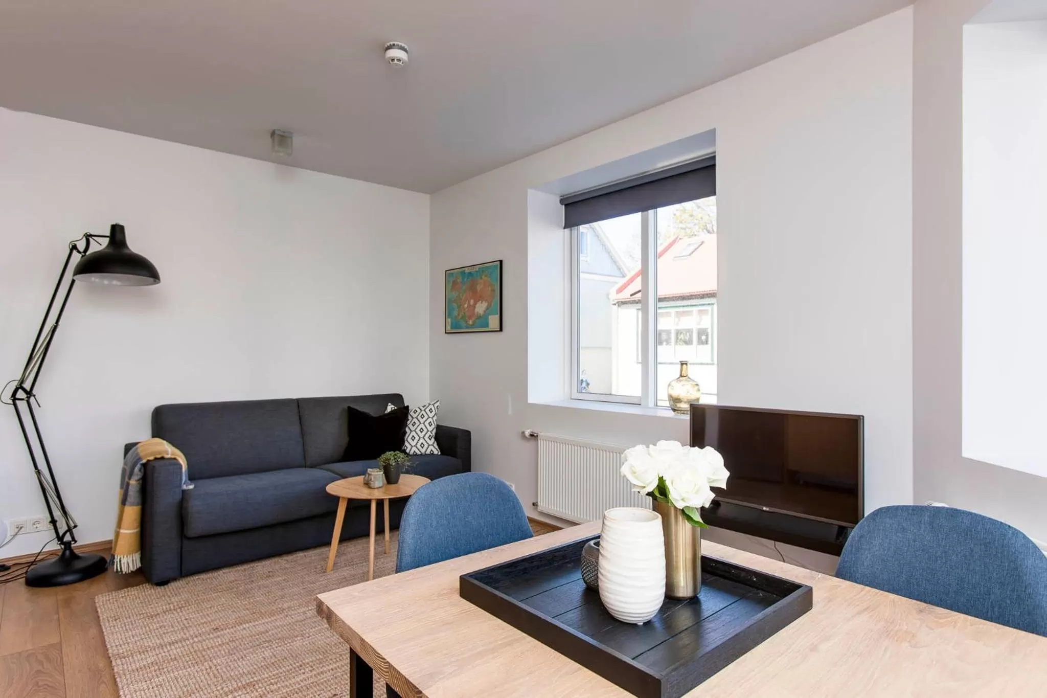 Living room in Tyr Apartments by Heimaleiga