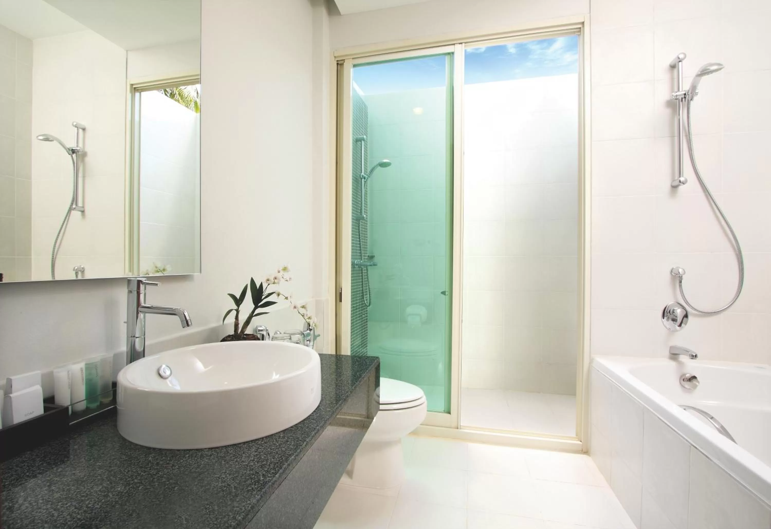 Toilet in Kantary Beach Hotel Villas & Suites - SHA Plus Certified