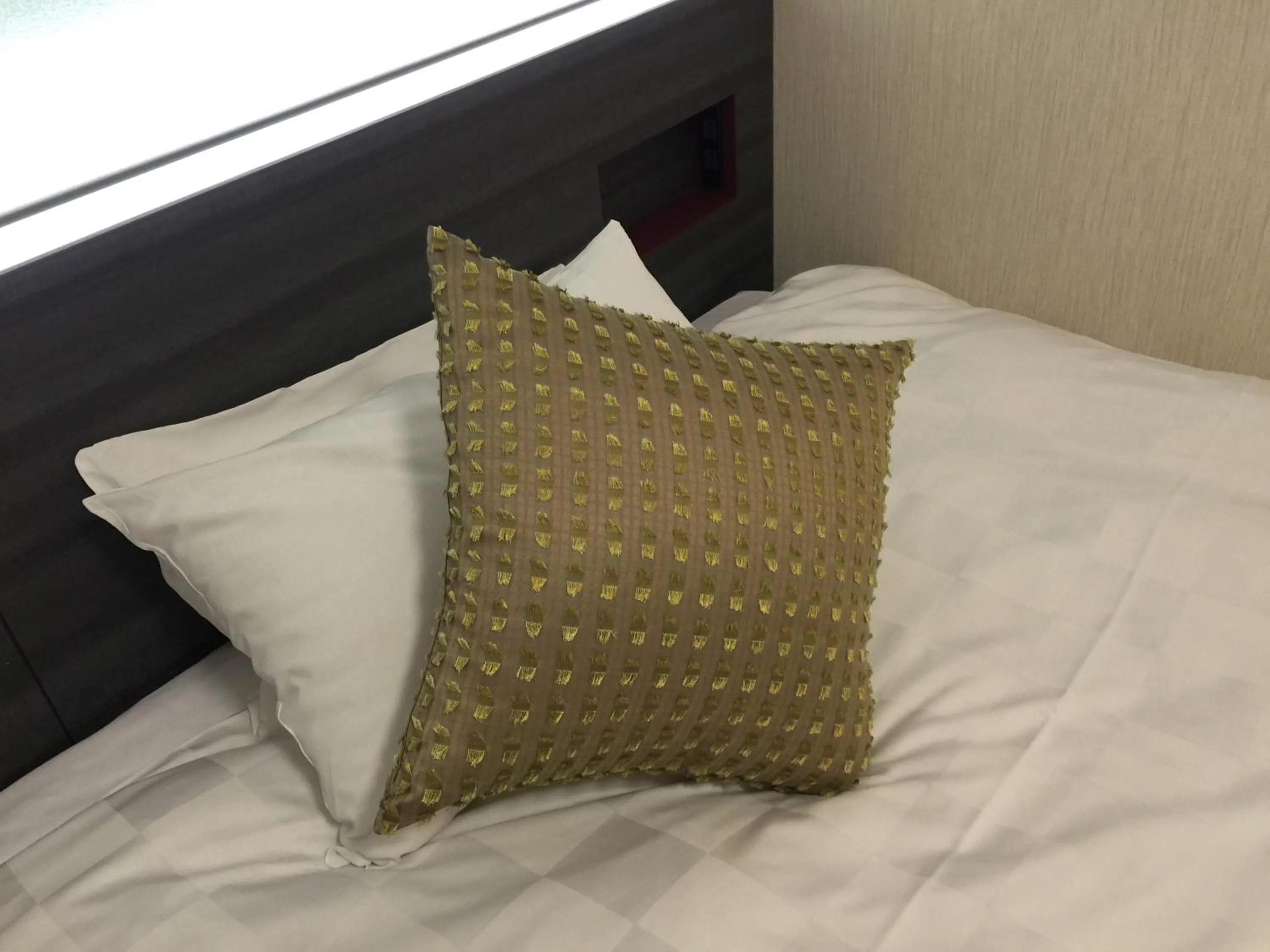 Decorative detail, Bed in Takamatsu Tokyu REI Hotel