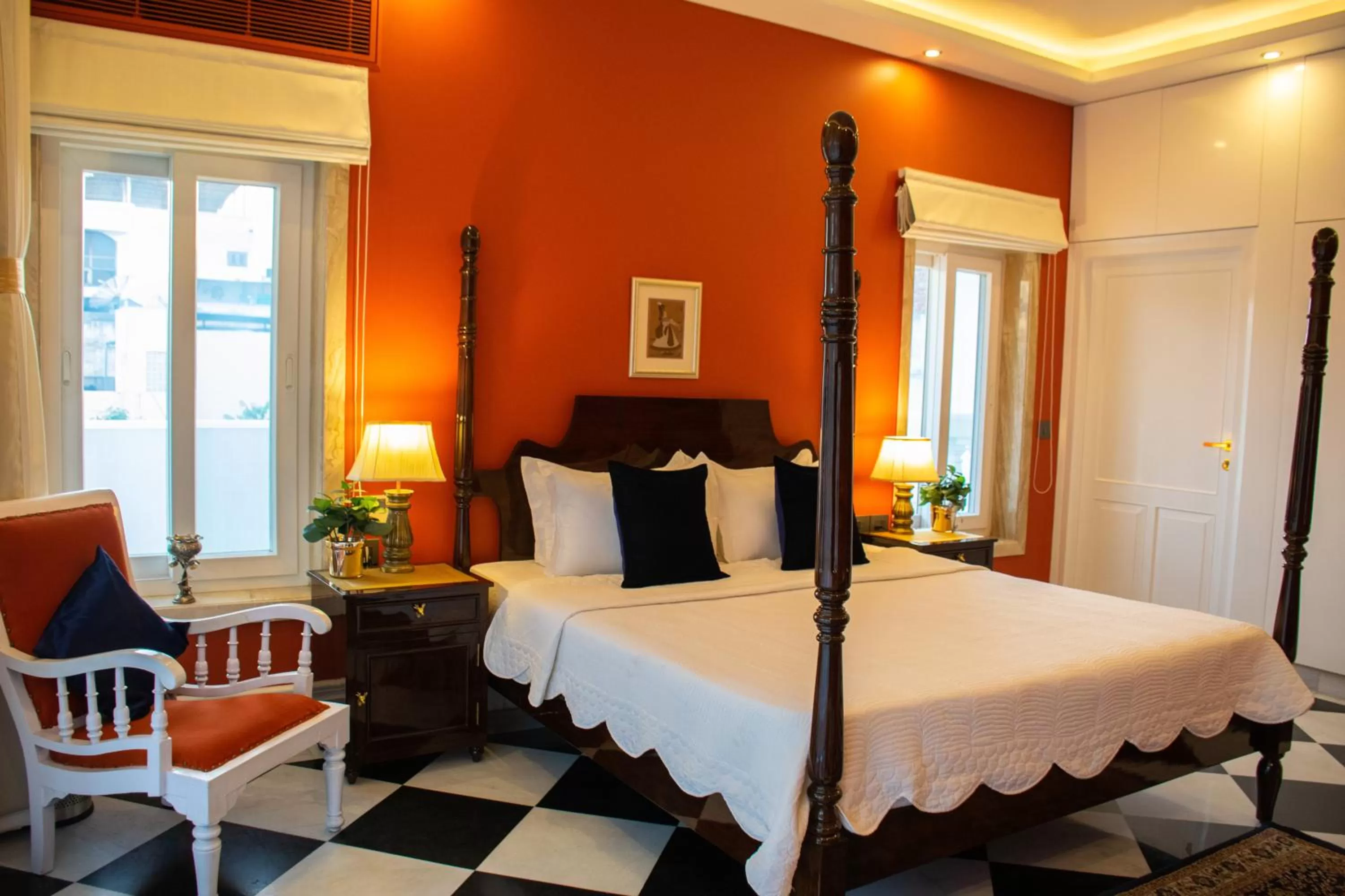 Bed in Dileep Kothi - A Royal Boutique Luxury Suites in Jaipur