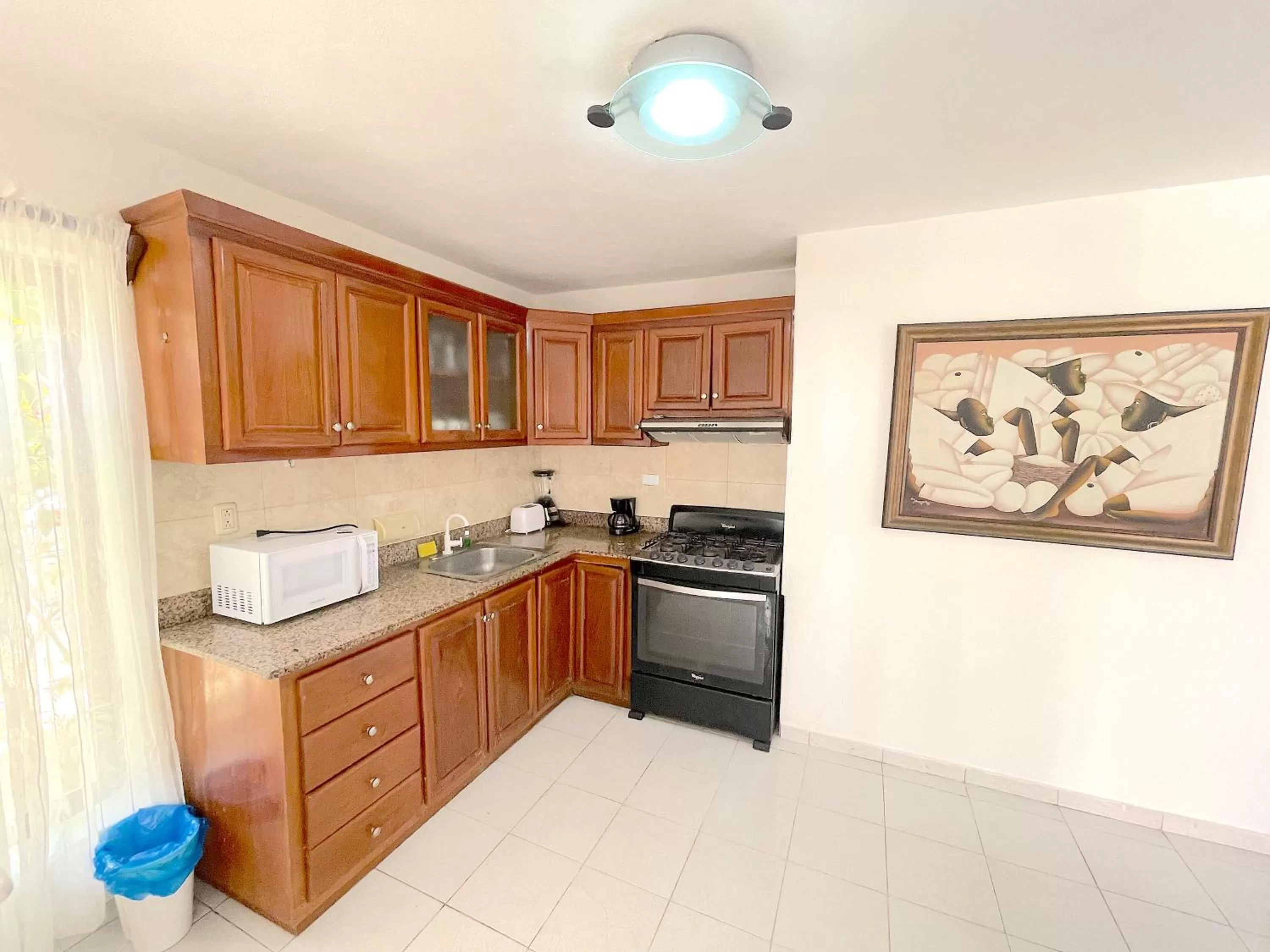 Kitchen or kitchenette, Kitchen/Kitchenette in HOTEL Beach VILLAS Los Corales WIFI & BBQ BEACH CLUB