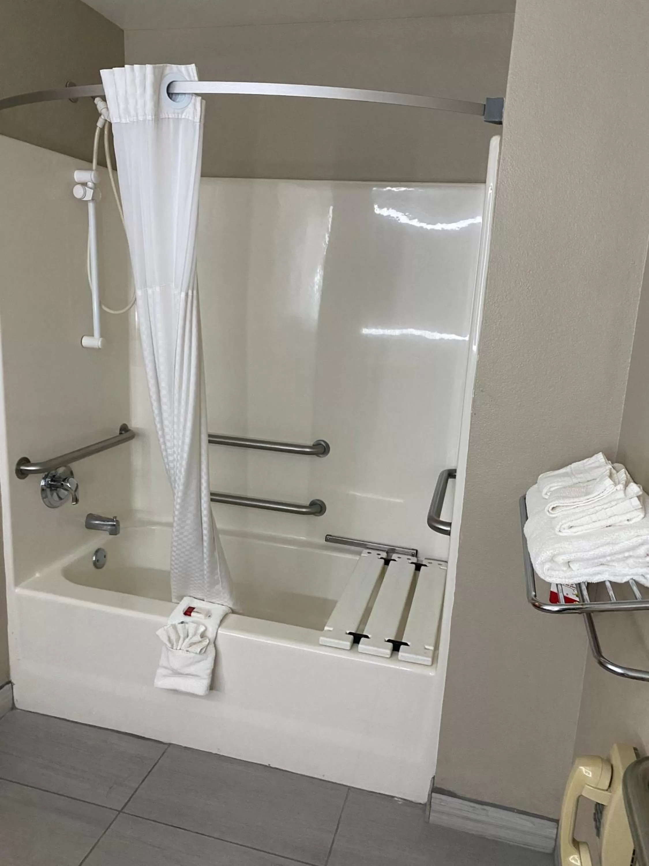 Shower in Super 8 by Wyndham Lynchburg VA