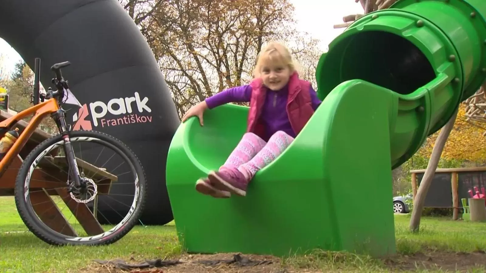 Children play ground in X-Park Františkov