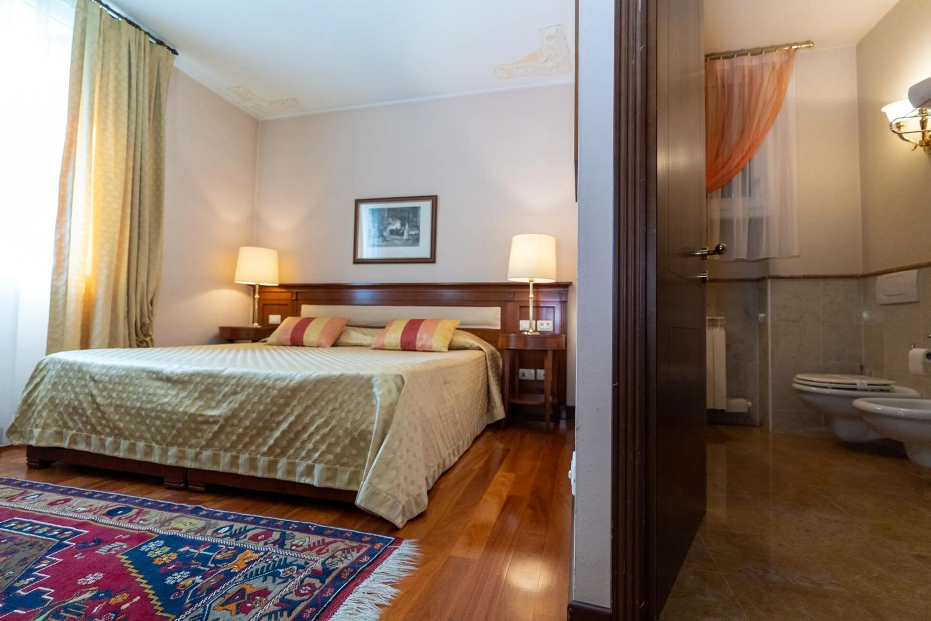 Bed in Le Muse Hotel