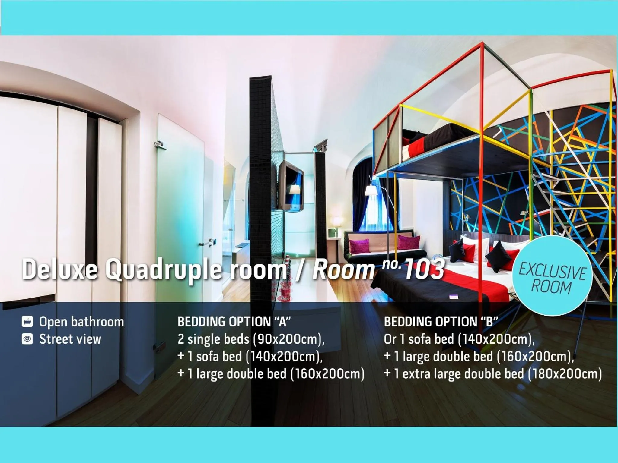 Bedroom in Bohem Art Hotel