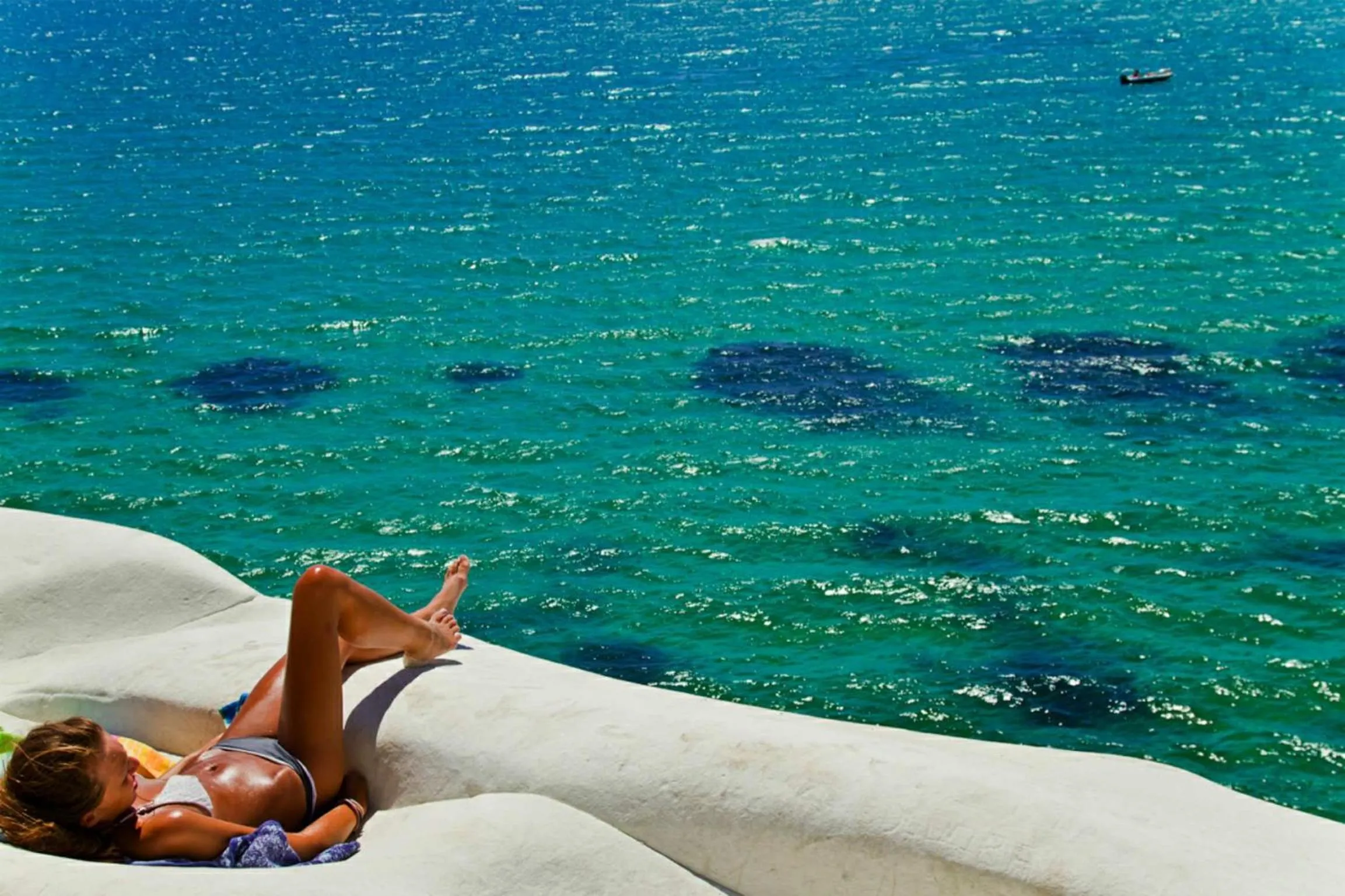 Bird's eye view in Scala Dei Turchi Resort