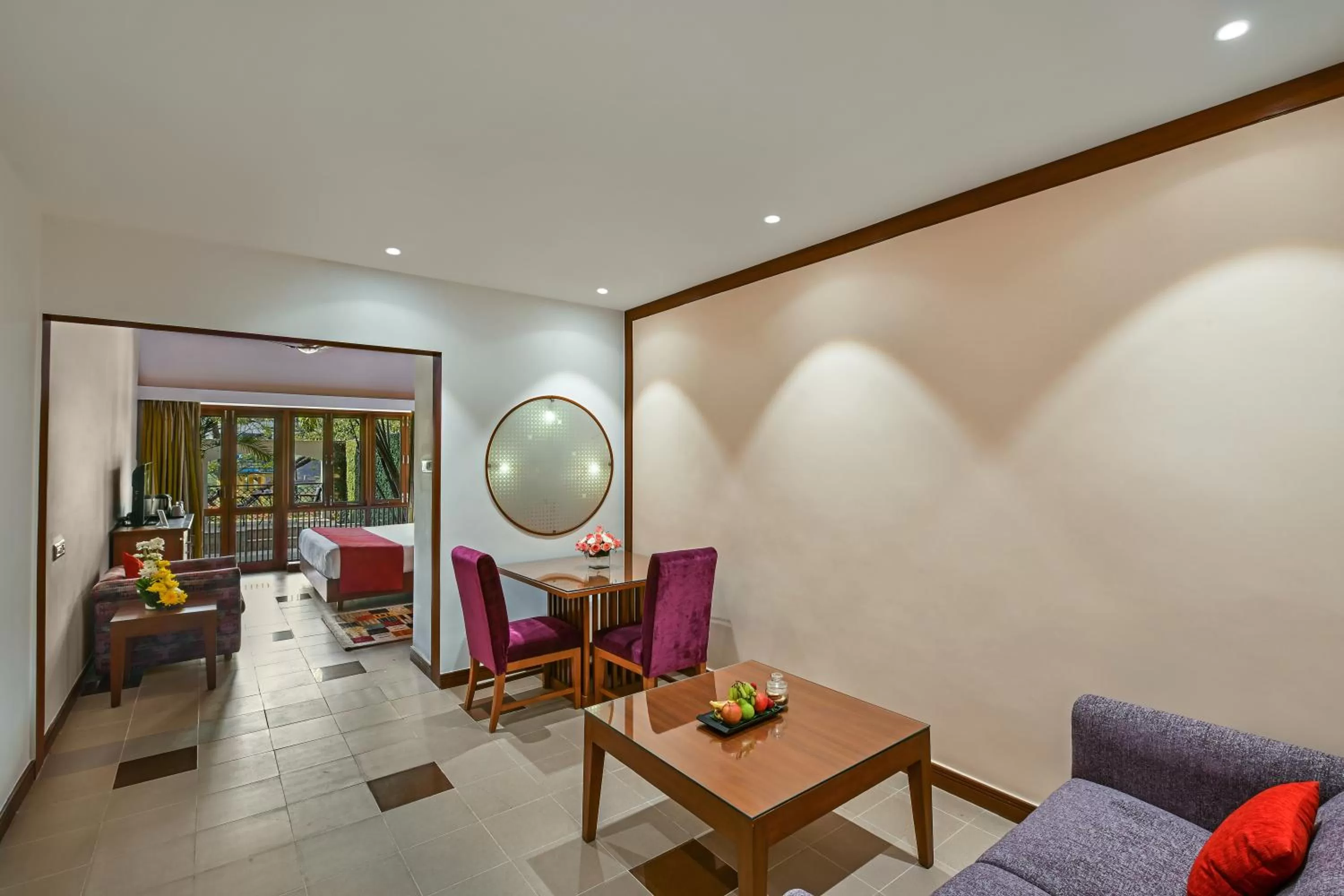 Seating area in Fariyas Resort Lonavala