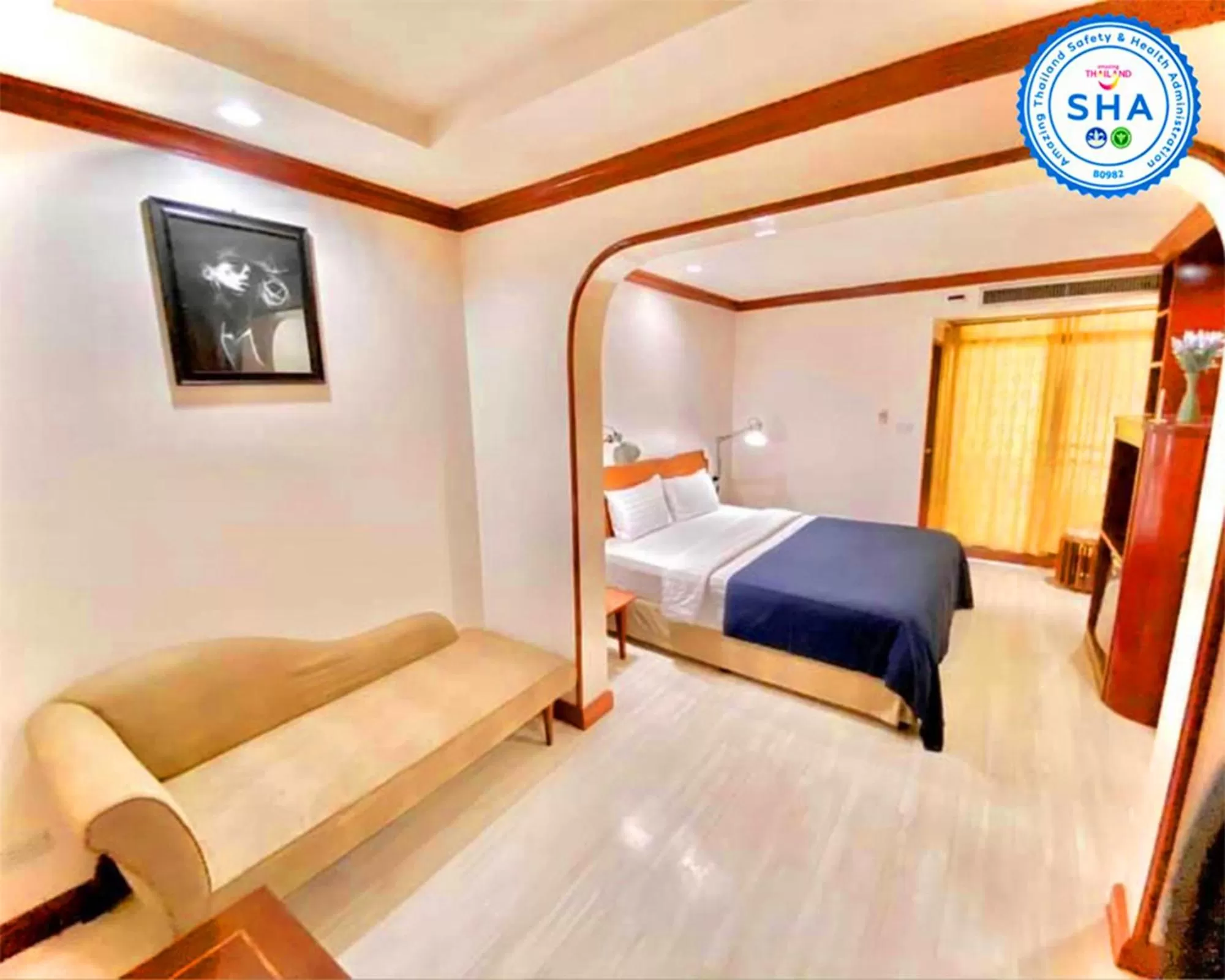 Bed in The Victory Residences Bangkok