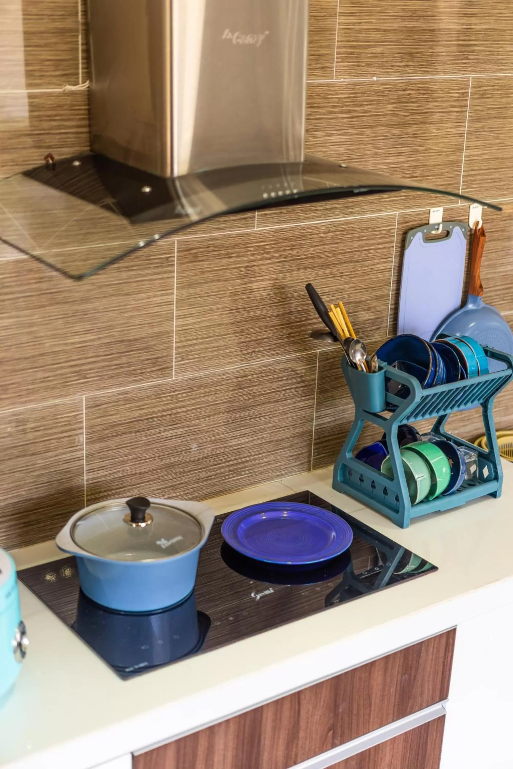 Kitchen or kitchenette in Ngàn Phố Studio & Love Hotel